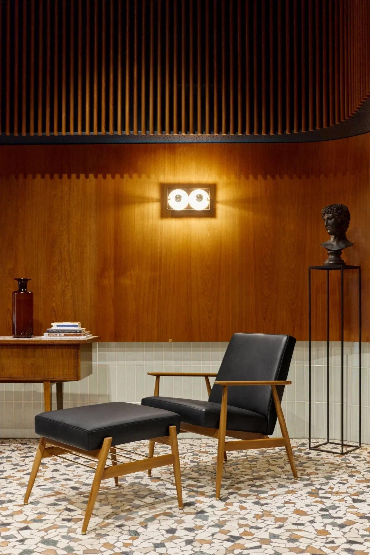 Fotel FOX niebieski w tkaninie Velvet Indigo 366 concept Eye on Design