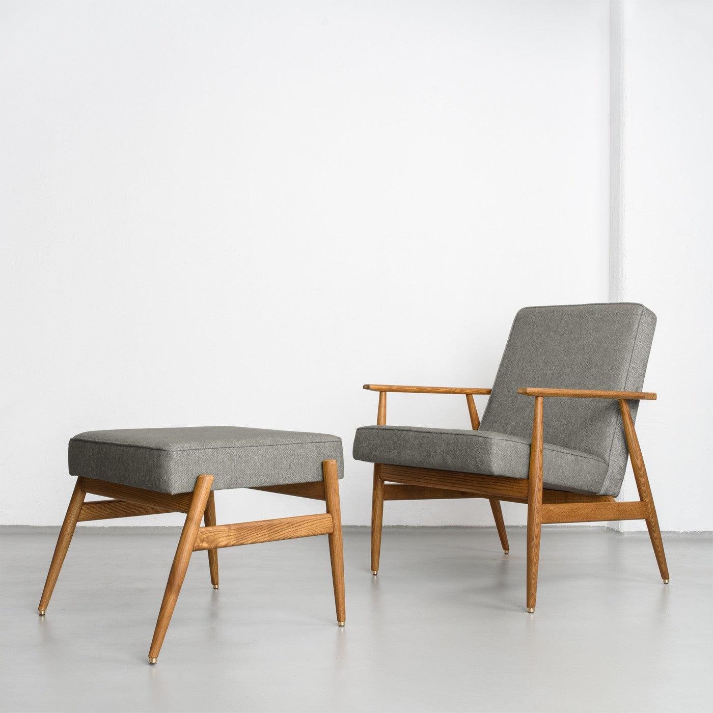 Fotel FOX żółty w tkaninie Boucle Mustard 366 concept Eye on Design