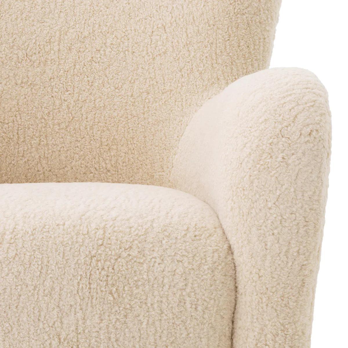 Fotel futrzany SVANTE BIG kremowy Eichholtz Eye on Design