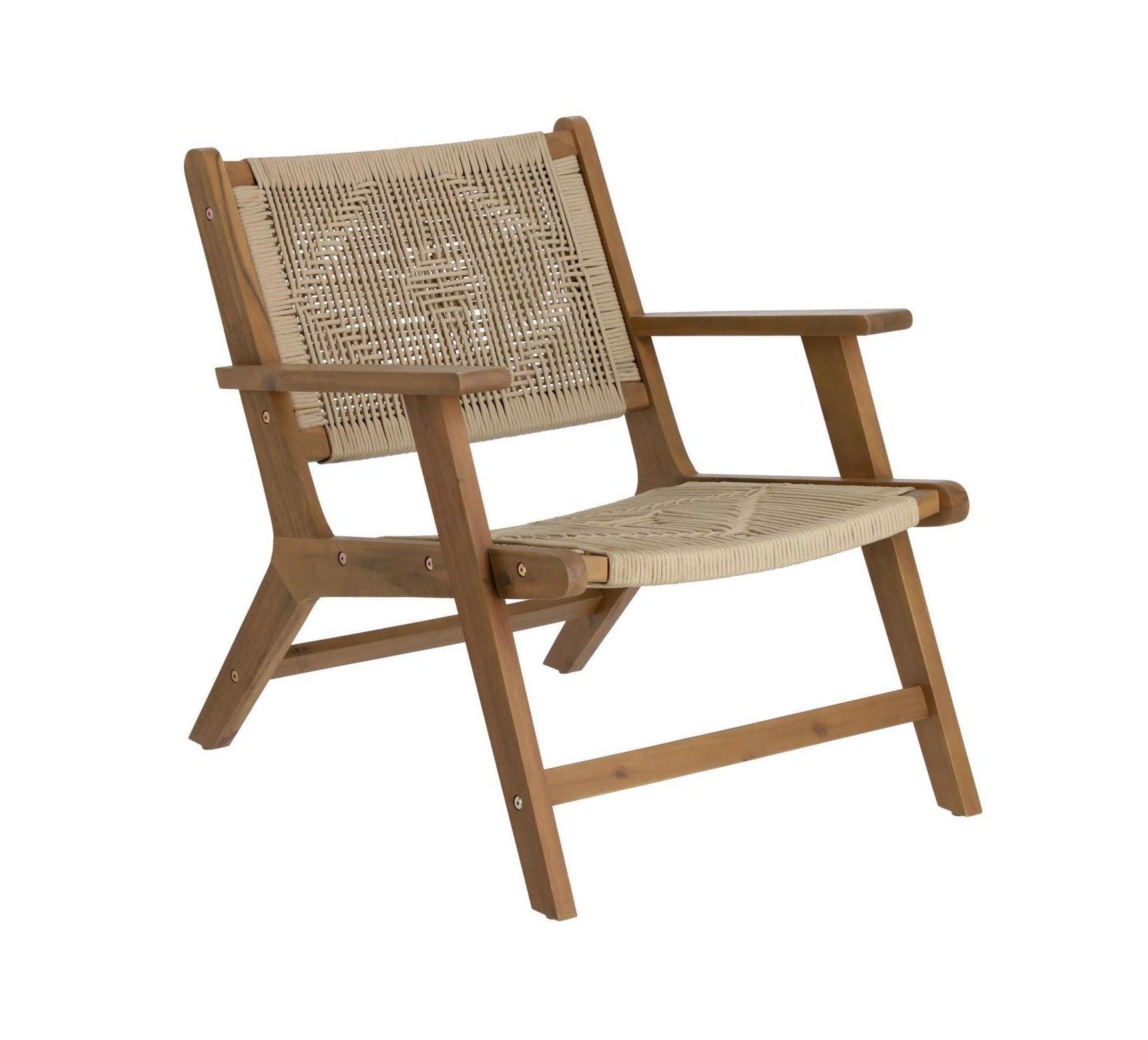 Fotel GERALDA lite drewno akacjowe z ciemnym wykończeniem La Forma Eye on Design