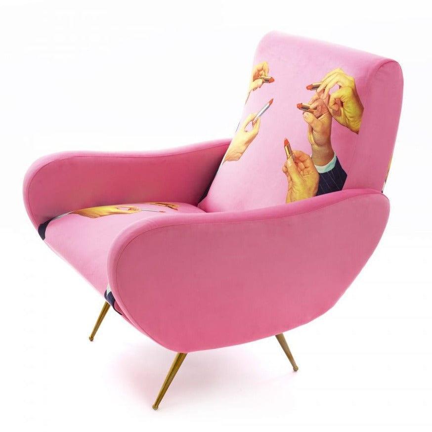 Fotel LIPSTICKS różowy Seletti Eye on Design