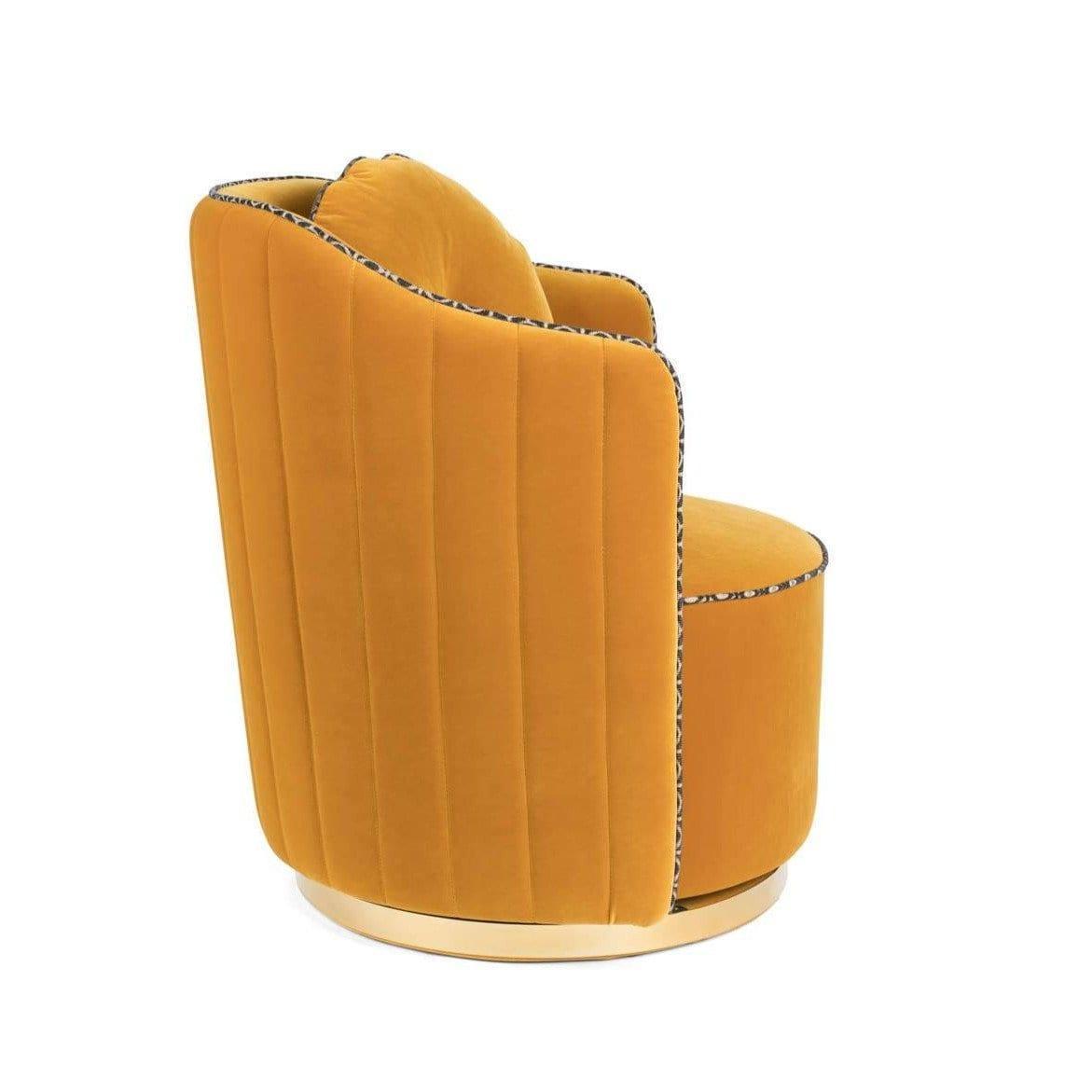 Fotel lounge SASSY GRANNY musztardowy Bold Monkey Eye on Design