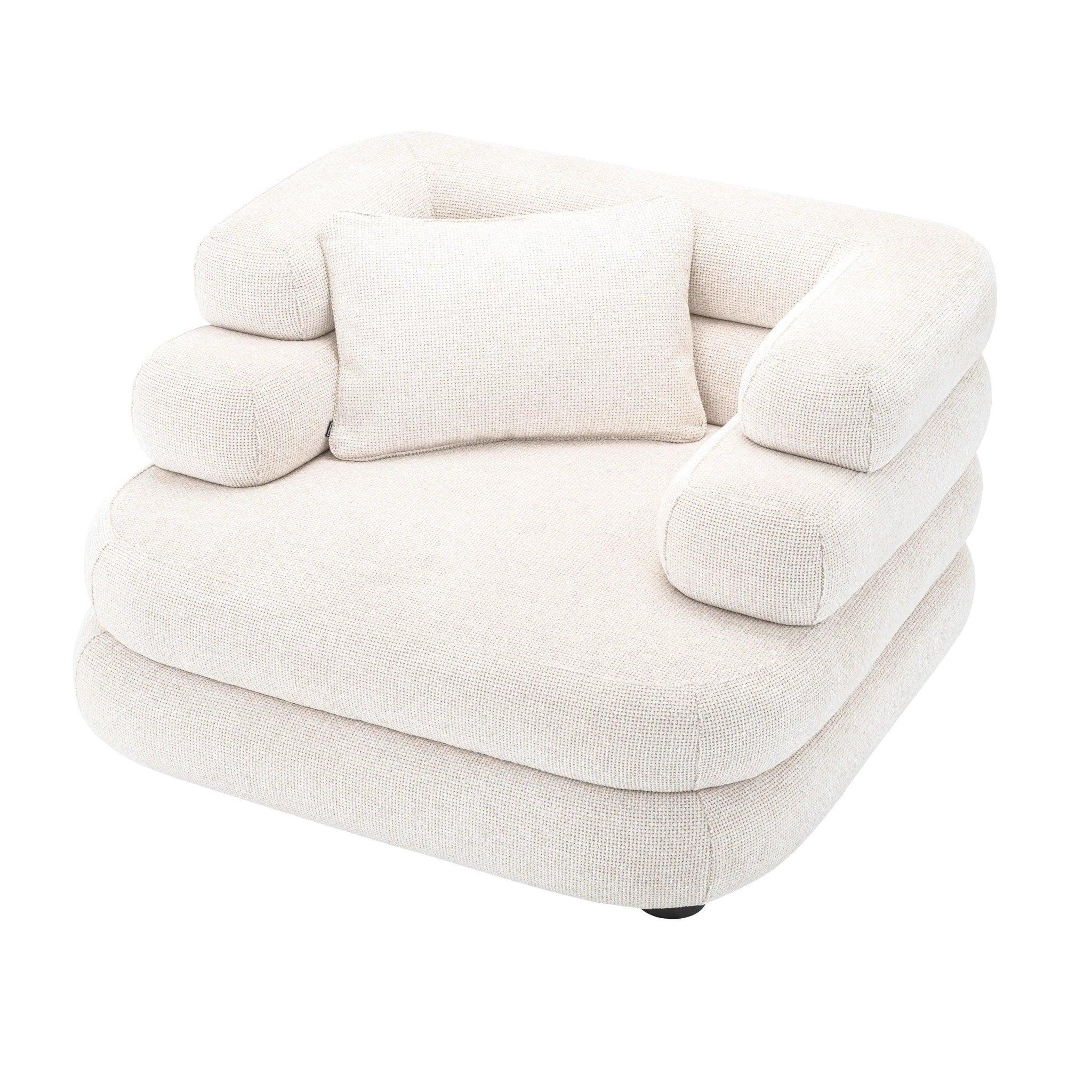 Fotel MALAGA biały Eichholtz Eye on Design