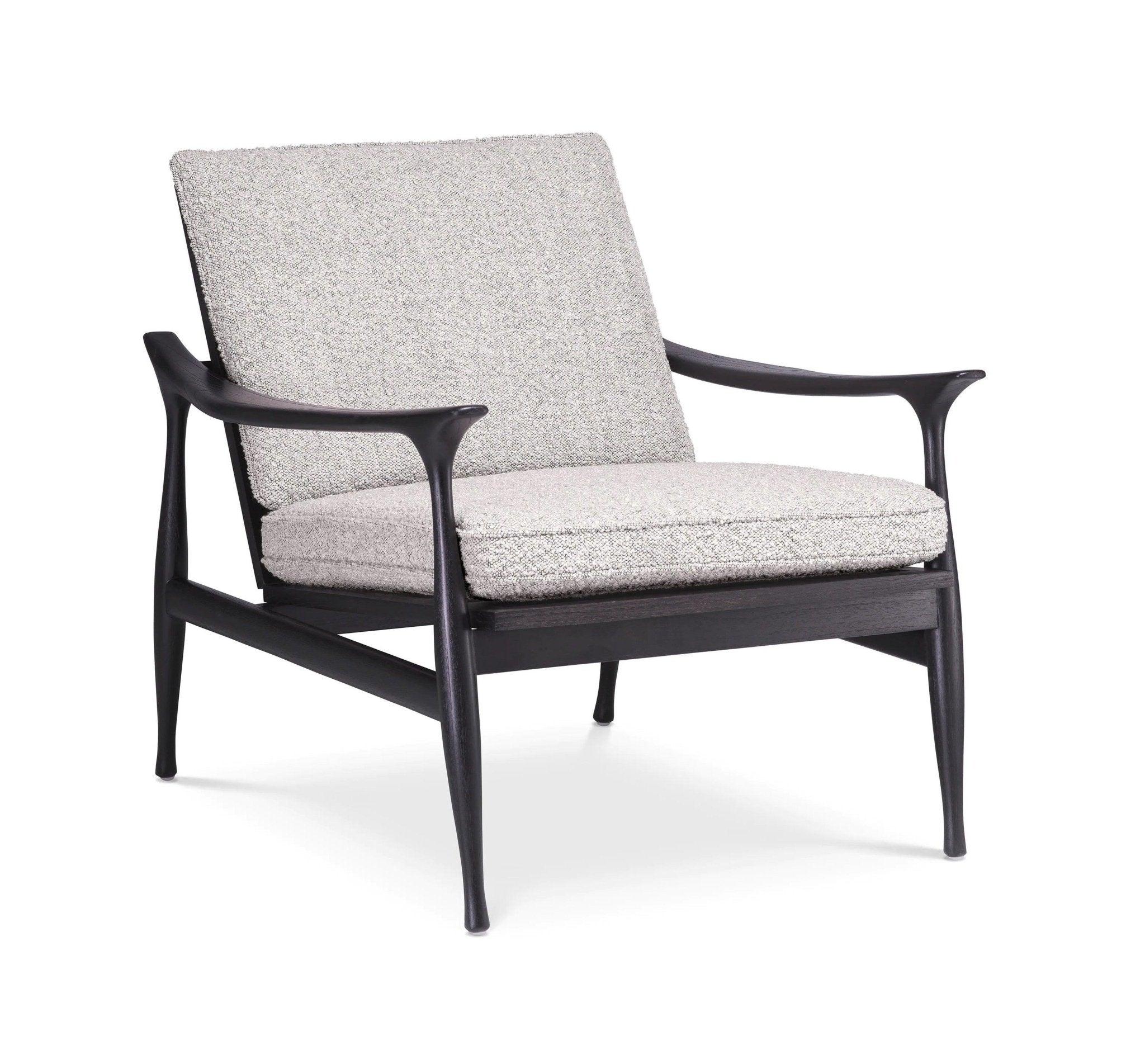 Fotel MANZO jasnoszary boucle – Eichholtz