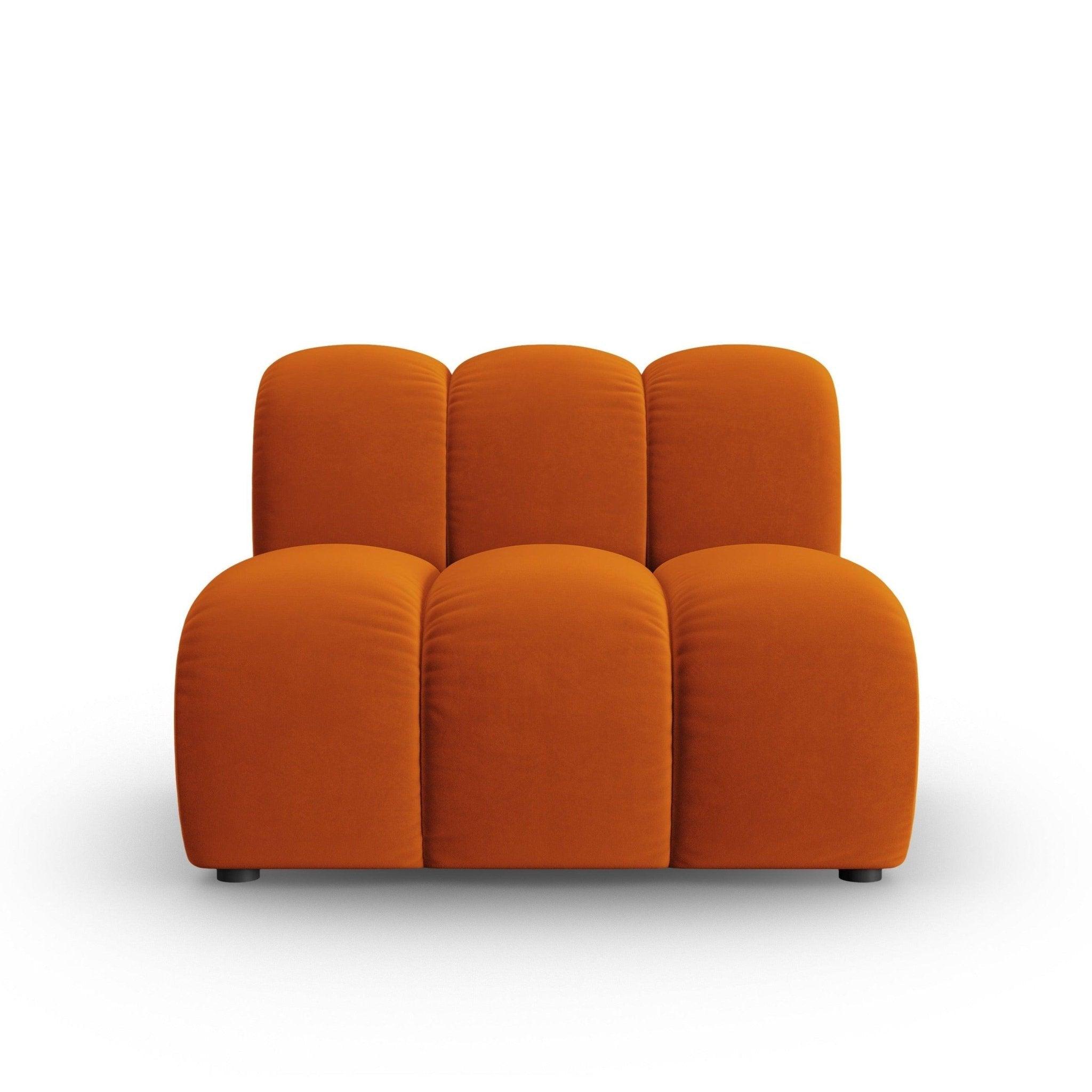 Fotel / moduł aksamitny SKYLER ceglany Interieurs 86 Eye on Design