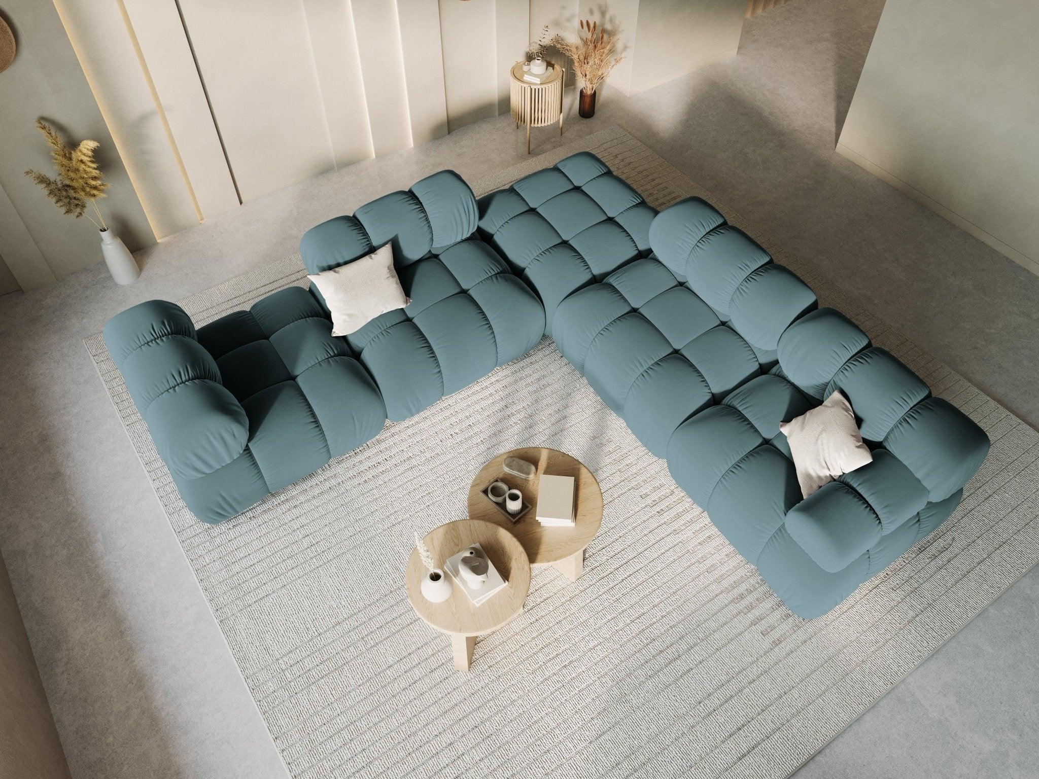 Fotel / moduł aksamitny TROPEA petrol Milo Casa Eye on Design