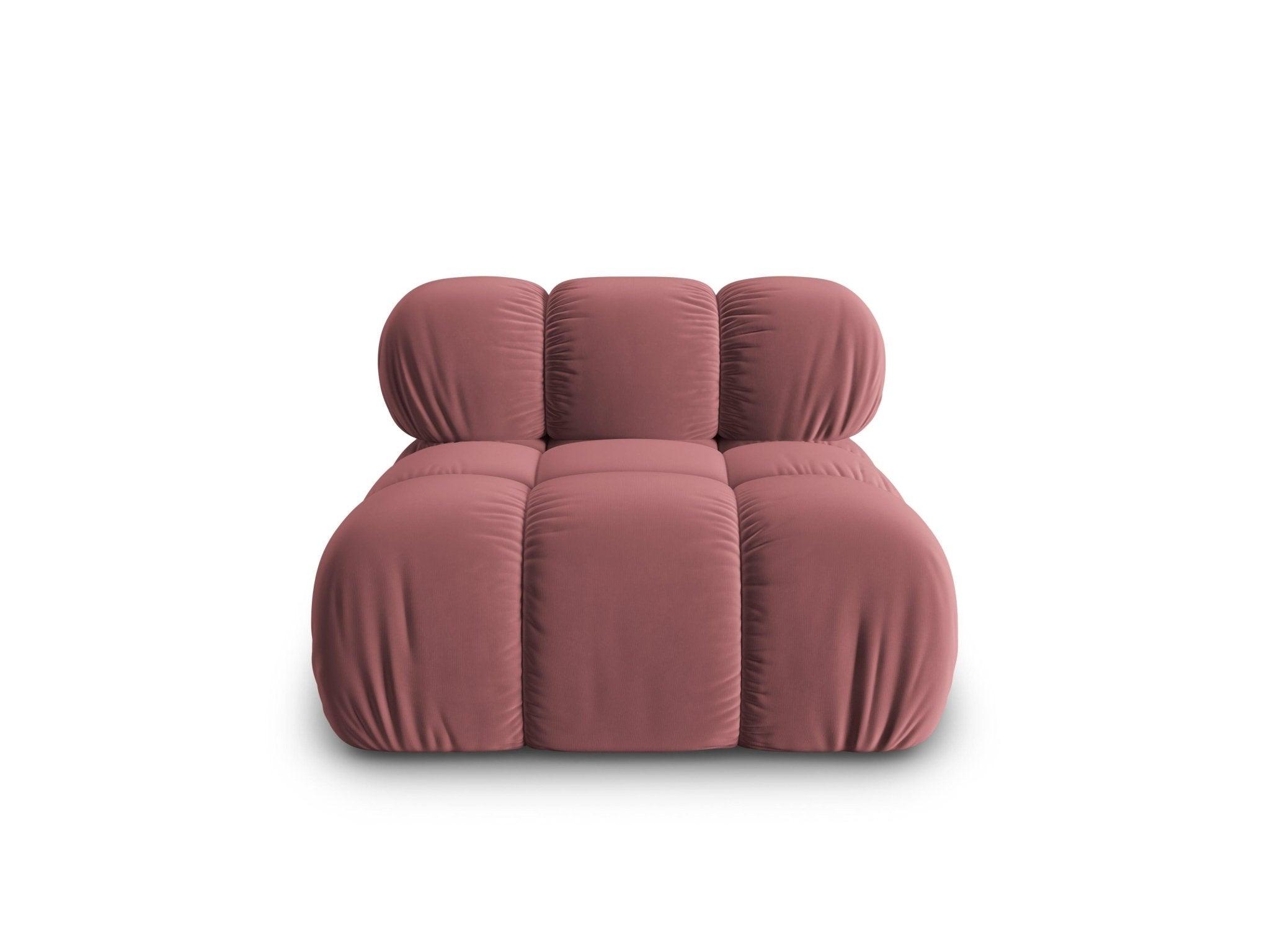 Fotel / moduł aksamitny TROPEA różowy Milo Casa Eye on Design