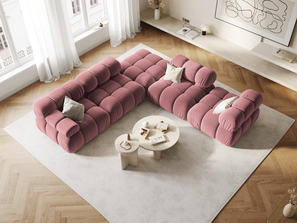 Fotel / moduł aksamitny TROPEA różowy Milo Casa Eye on Design