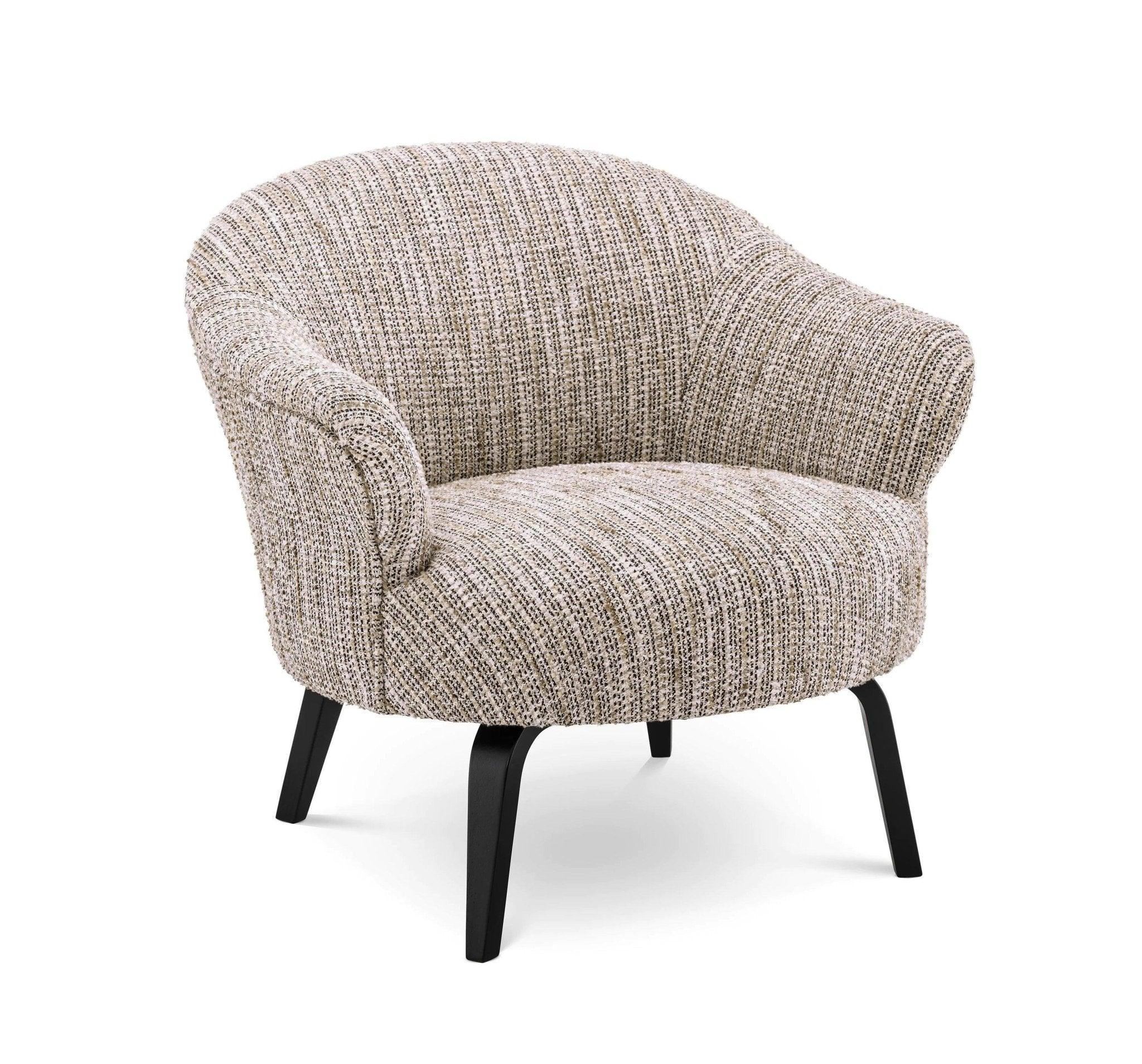 Fotel MORETTI beżowy melanż Eichholtz Eye on Design