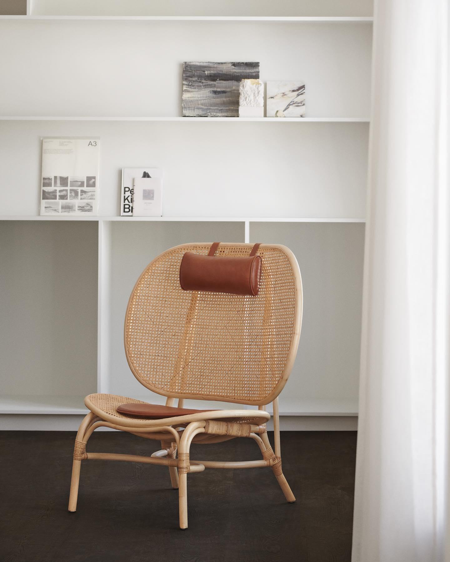 Fotel NOMAD bambusowy z rattanem NORR11 Eye on Design
