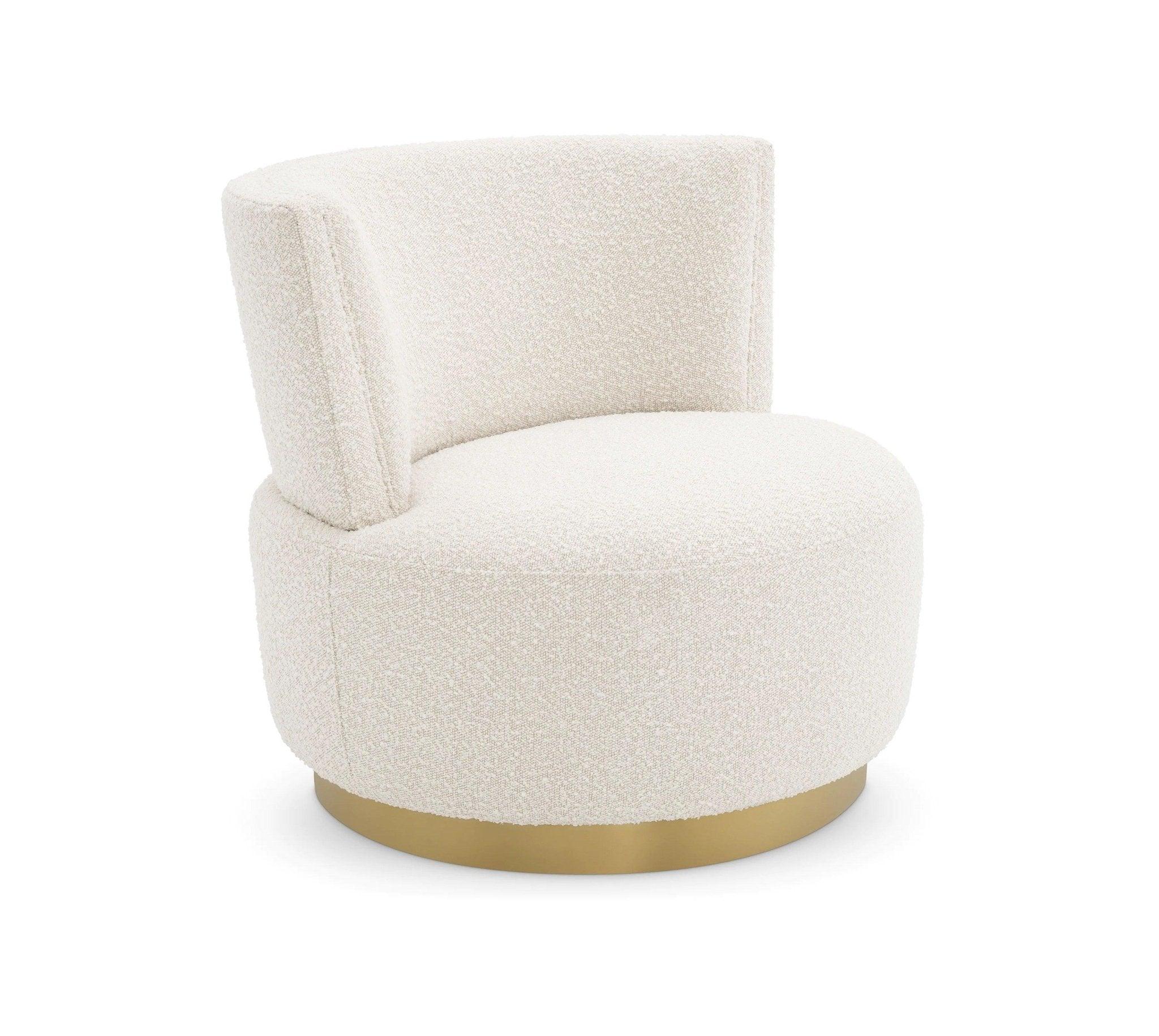 Fotel obrotowy ALONSO kremowy boucle Eichholtz Eye on Design