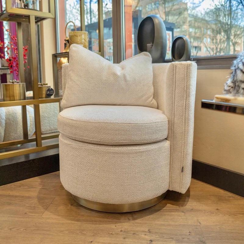 Fotel obrotowy AMANDA kremowy Eichholtz Eye on Design