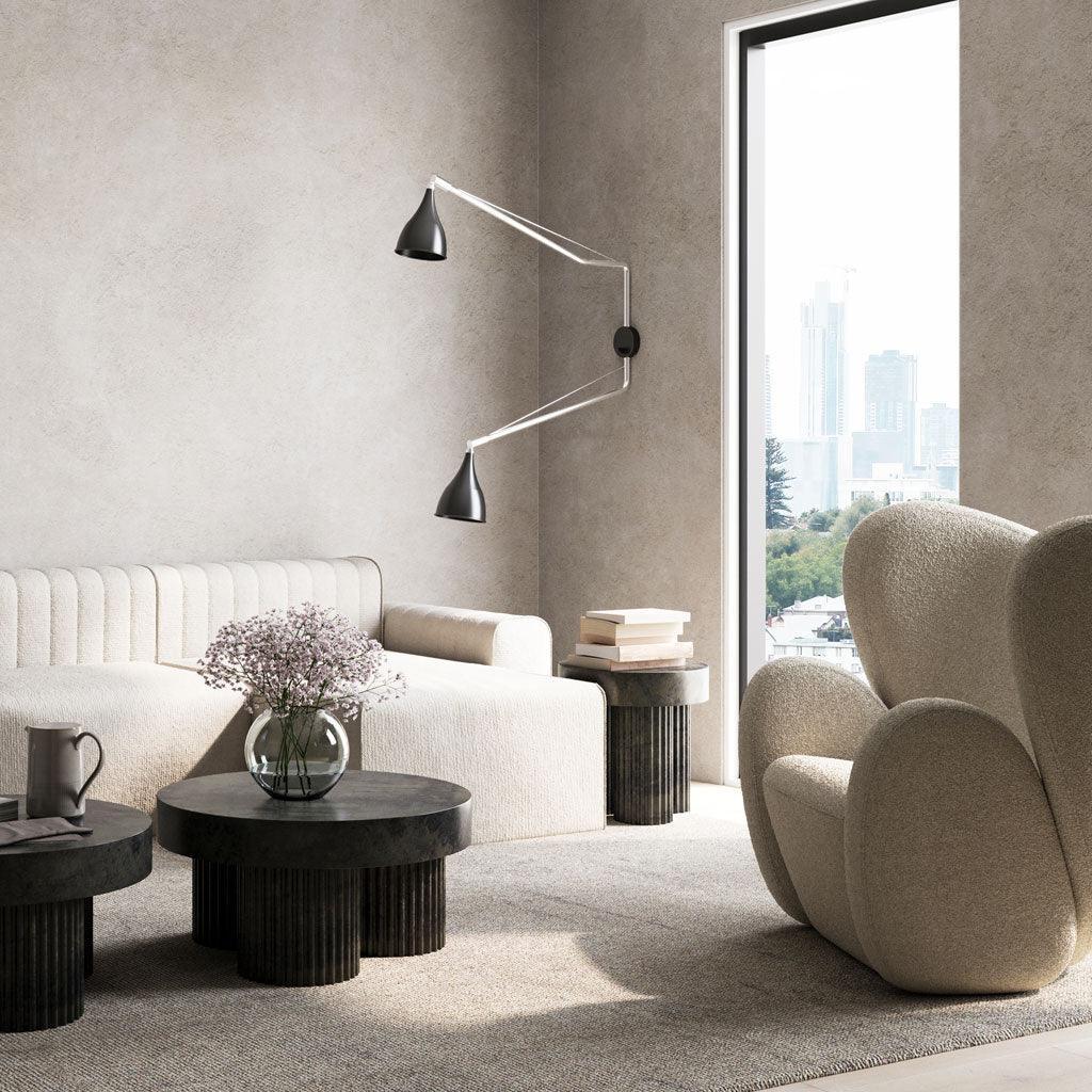 Fotel obrotowy BIG BIG boucle beżowy NORR11 Eye on Design