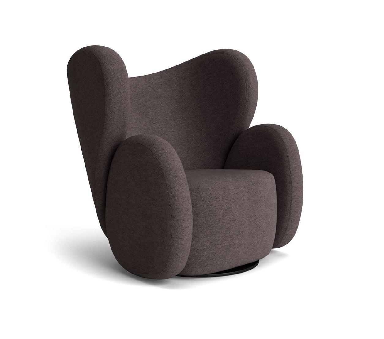 Fotel obrotowy BIG BIG boucle brązowy NORR11 Eye on Design