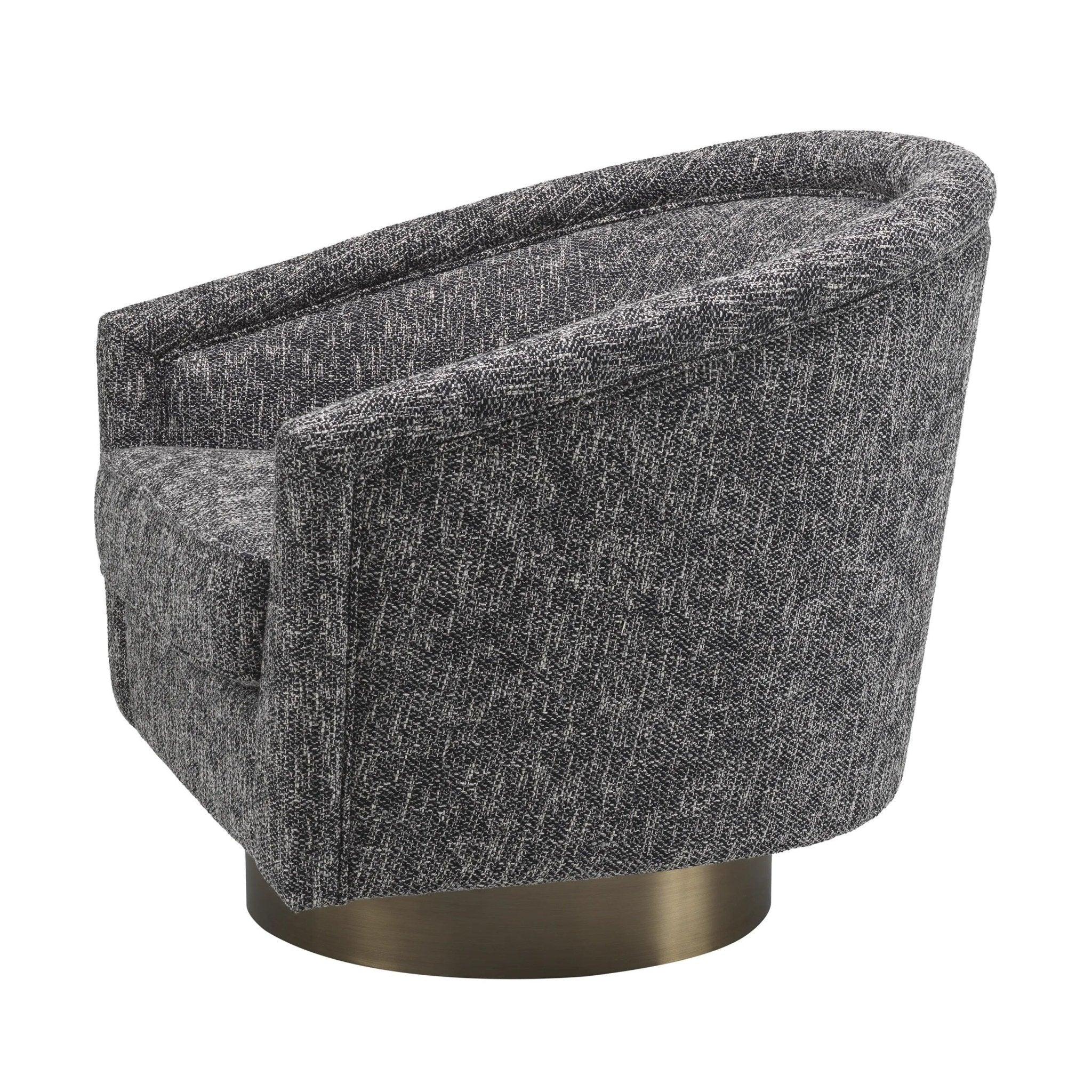 Fotel obrotowy CATENE ciemnoszary melanż Eichholtz Eye on Design