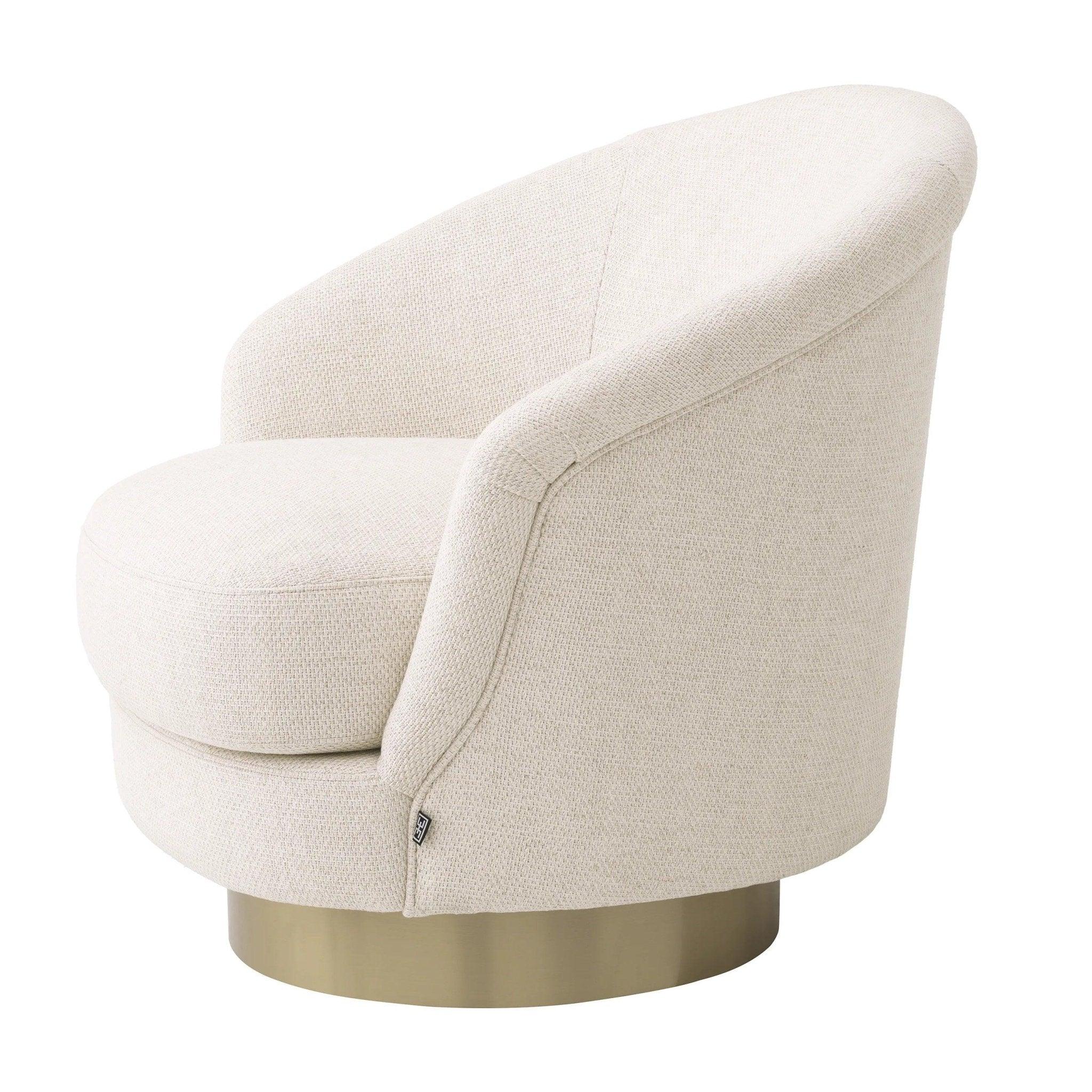 Fotel obrotowy CERVO beżowy Eichholtz Eye on Design