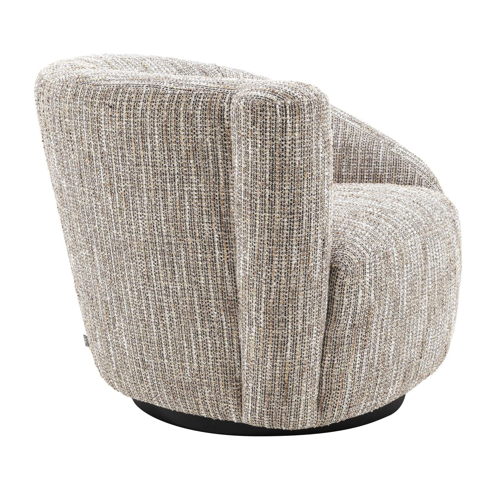 Fotel obrotowy COLIN beżowy melanż Eichholtz Eye on Design