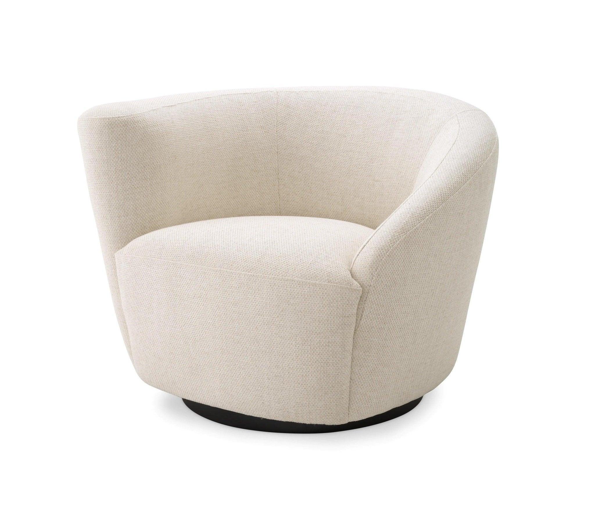 Fotel obrotowy COLIN kremowy Eichholtz Eye on Design