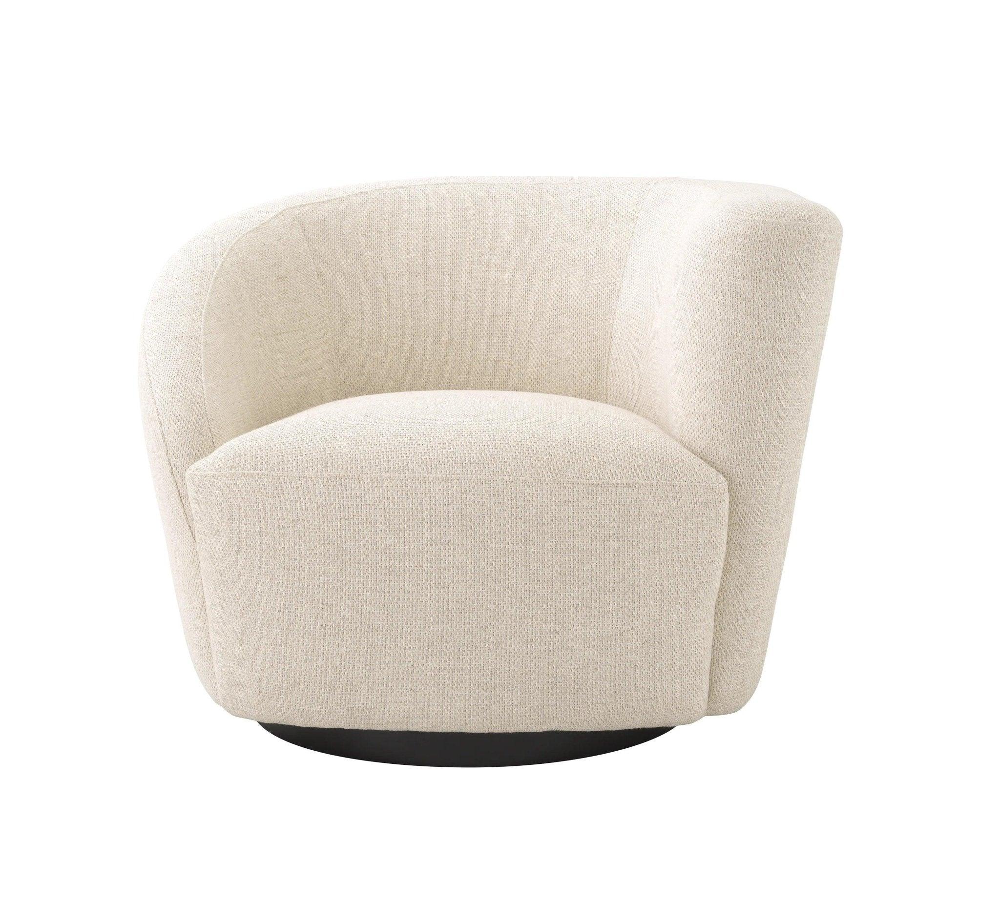 Fotel obrotowy COLIN kremowy Eichholtz Eye on Design