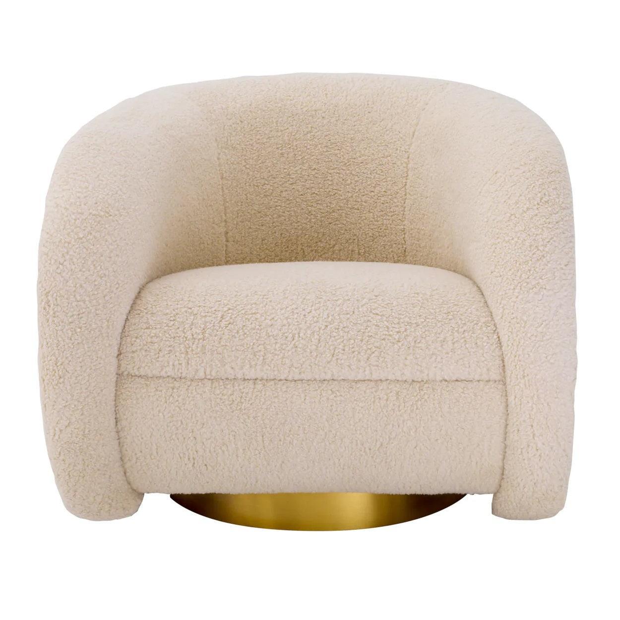 Fotel obrotowy CRISTO kremowy Eichholtz Eye on Design