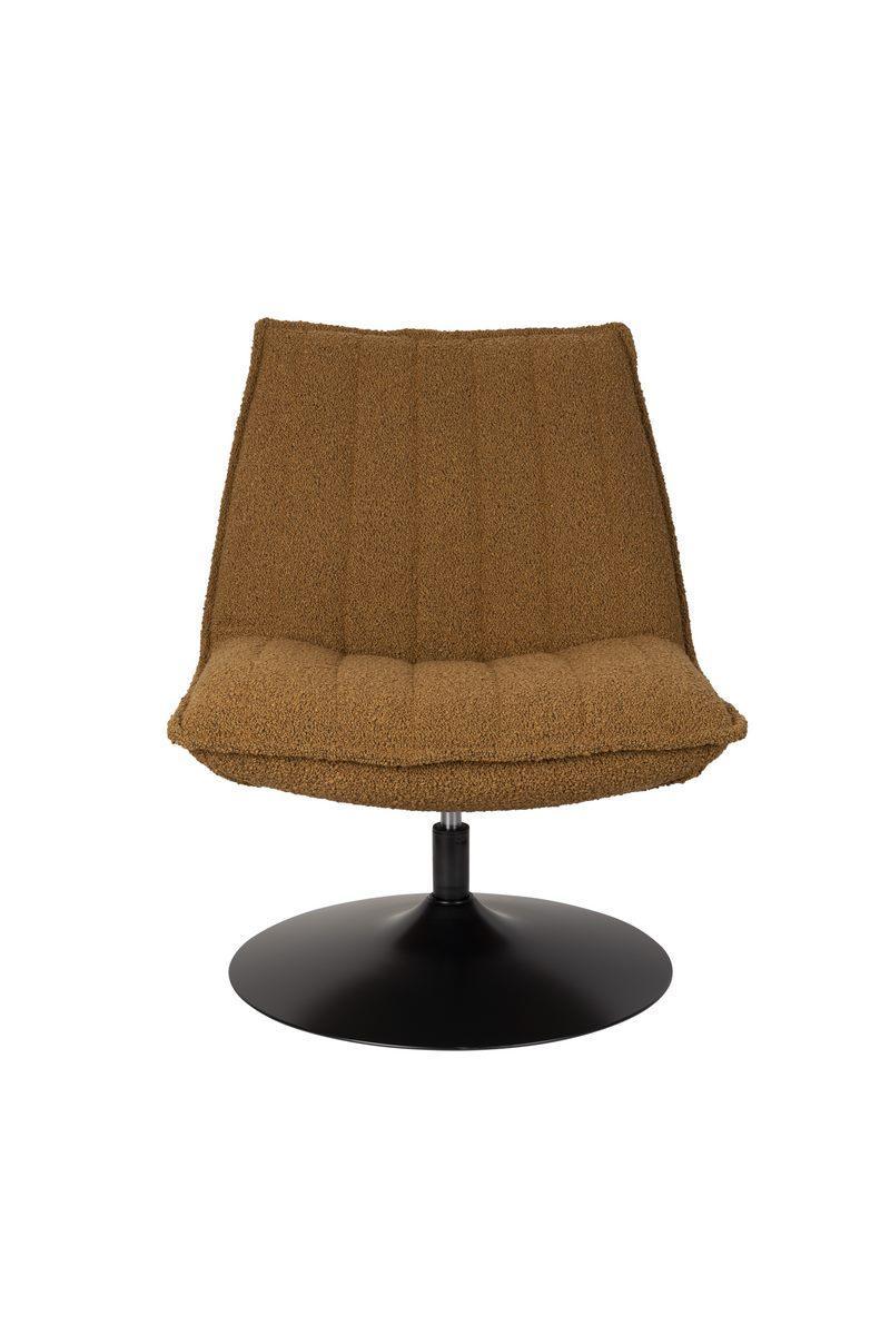 Fotel obrotowy JAX boucle brązowy White Label Living Eye on Design
