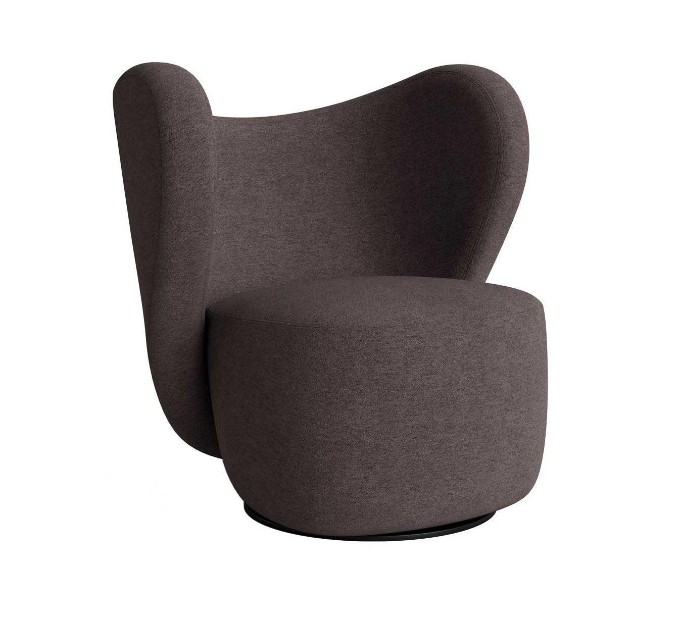 Fotel obrotowy LITTLE BIG boucle brązowy NORR11 Eye on Design