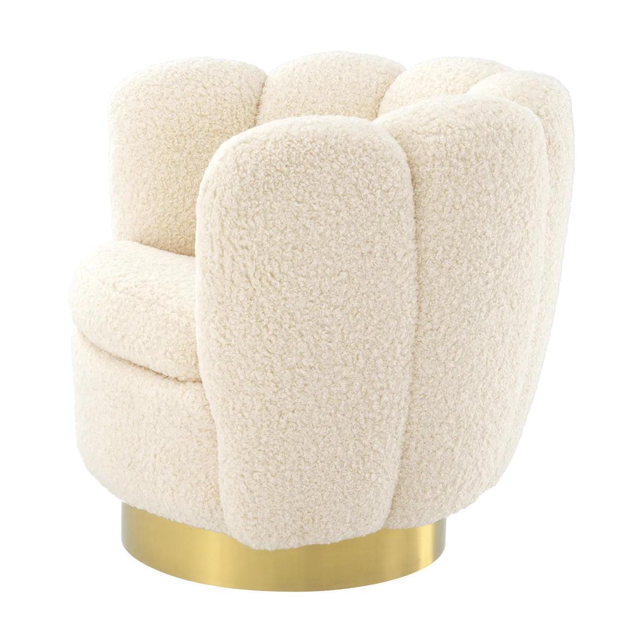 Fotel obrotowy MIRAGE beżowy Eichholtz Eye on Design