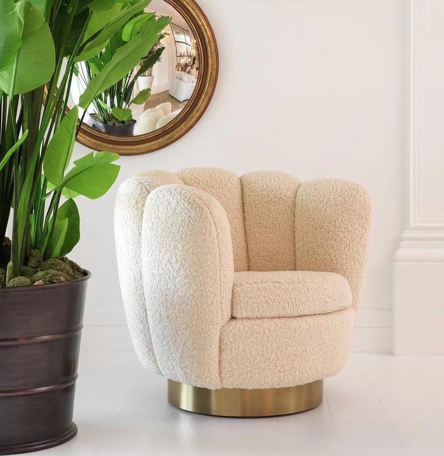 Fotel obrotowy MIRAGE beżowy Eichholtz Eye on Design