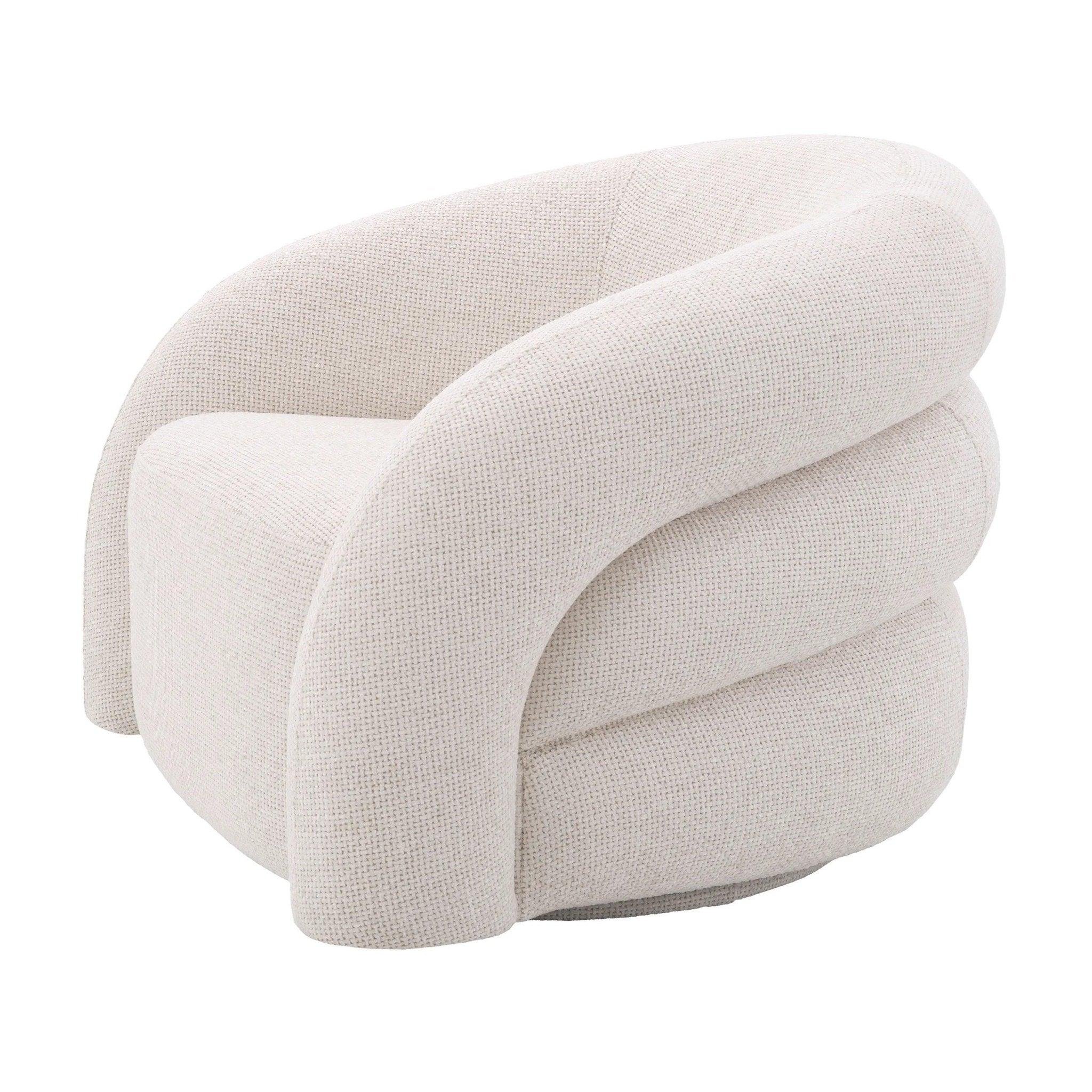 Fotel obrotowy NOVELLE jasnobeżowy Eichholtz Eye on Design