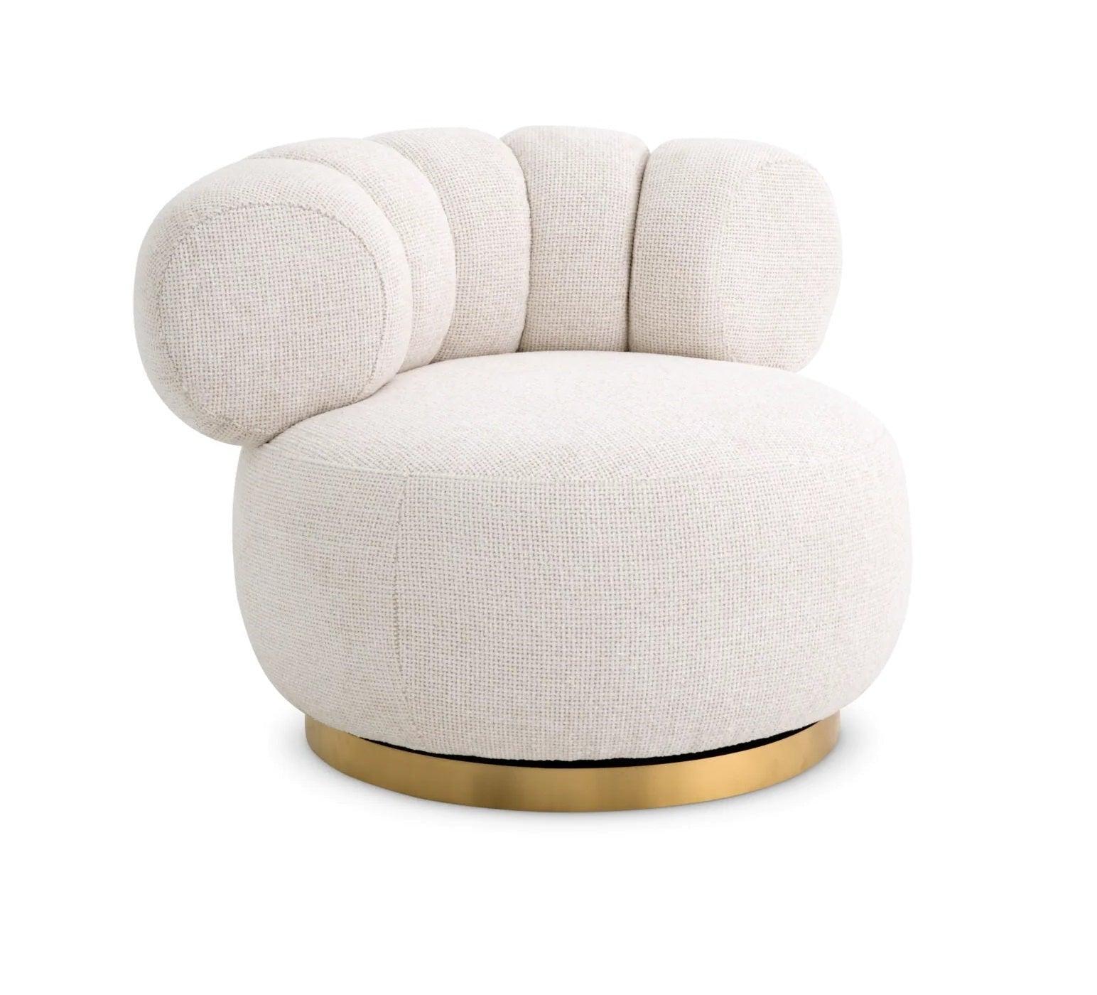 Fotel obrotowy PHEDRA biały Eichholtz Eye on Design