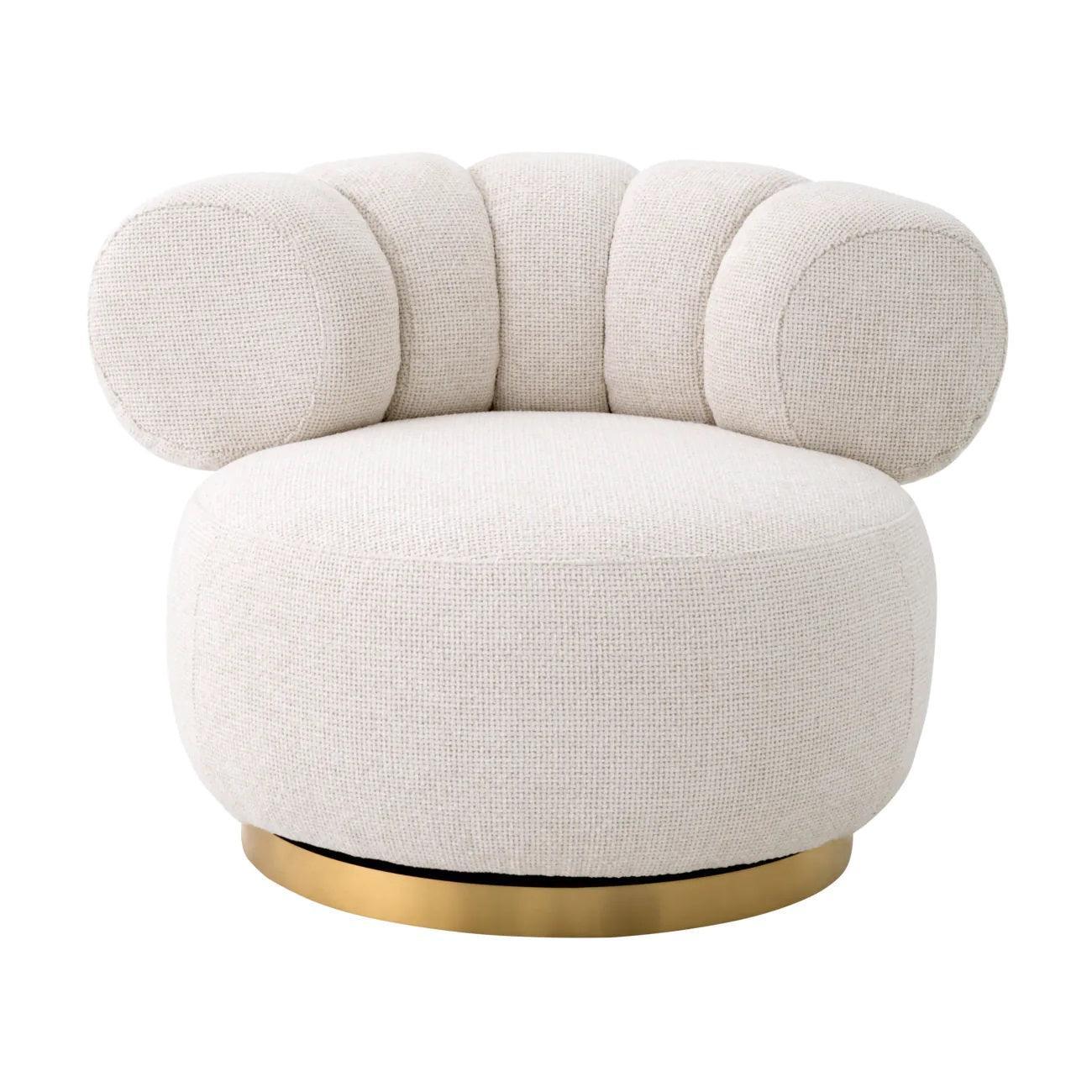 Fotel obrotowy PHEDRA biały Eichholtz Eye on Design