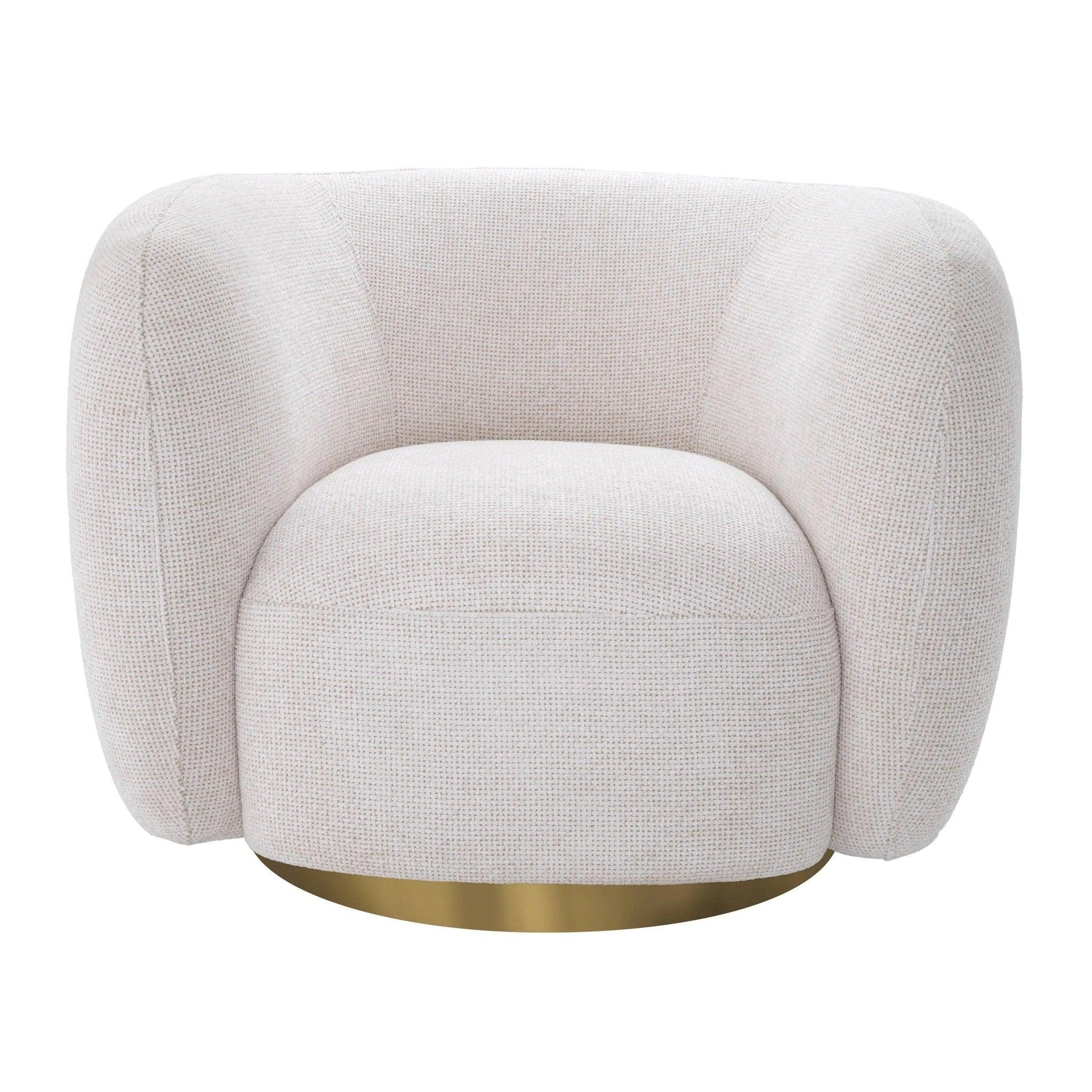 Fotel obrotowy ROXY biały Eichholtz Eye on Design