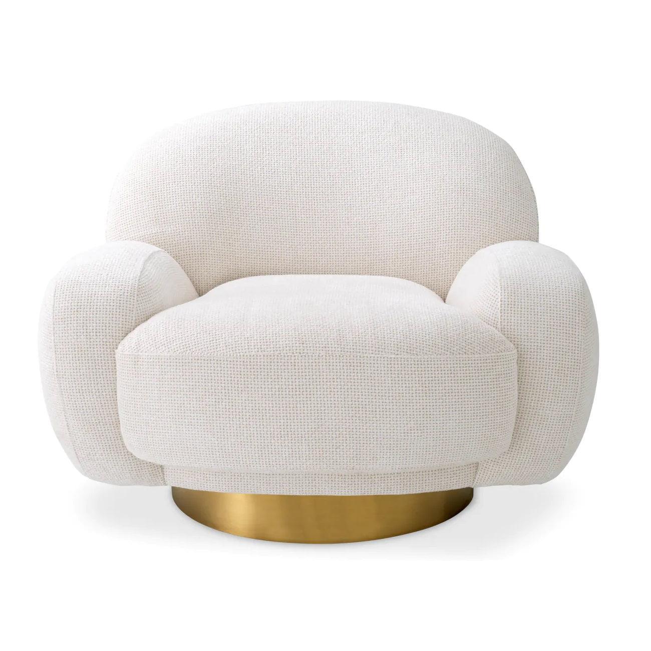 Fotel obrotowy UDINE biały Eichholtz Eye on Design