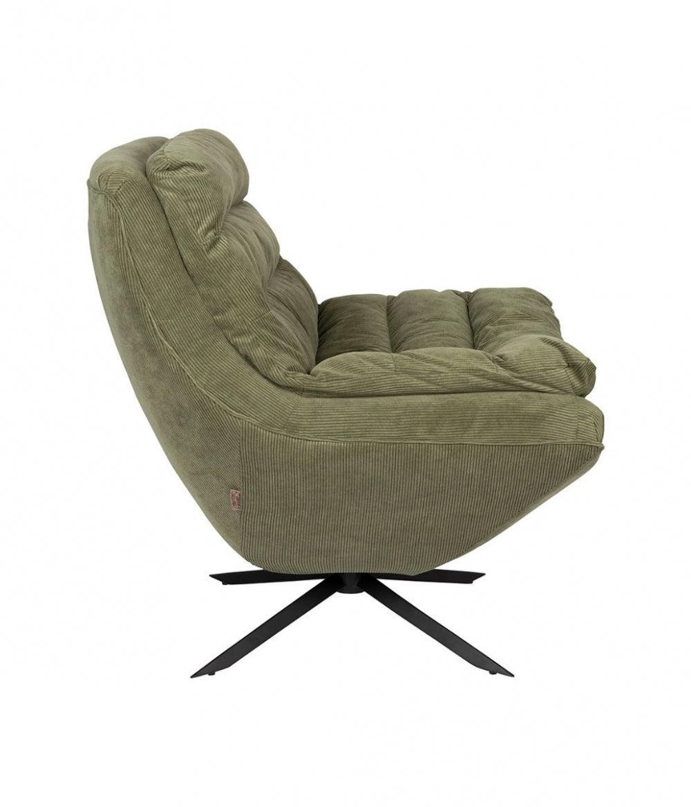 Fotel obrotowy VINCE zielony Dutchbone Eye on Design