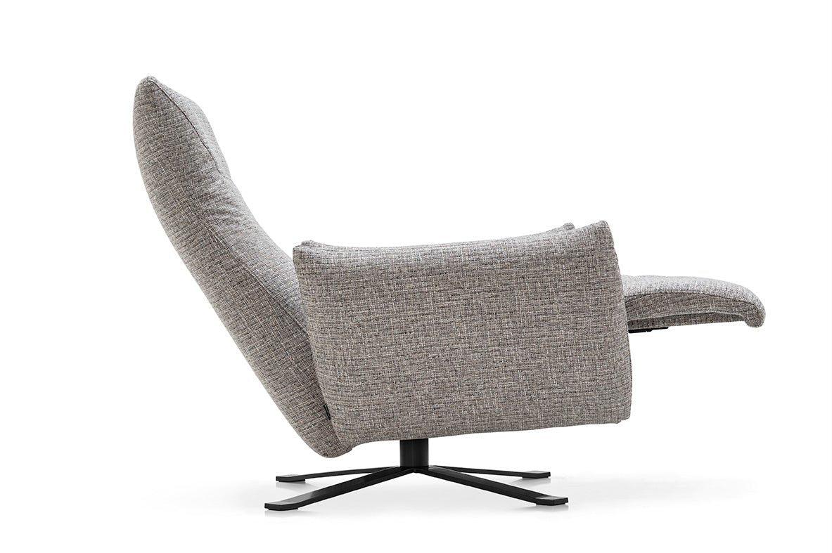 Fotel obrotowy wypoczynkowy POLSE tapicerowany, marka Calligaris