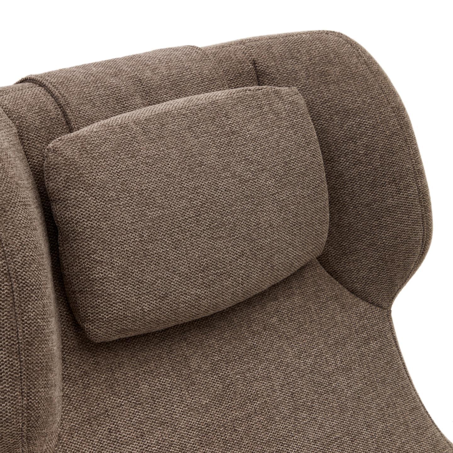 Fotel obrotowy ZALINA jasnobrązowy szenil La Forma Eye on Design