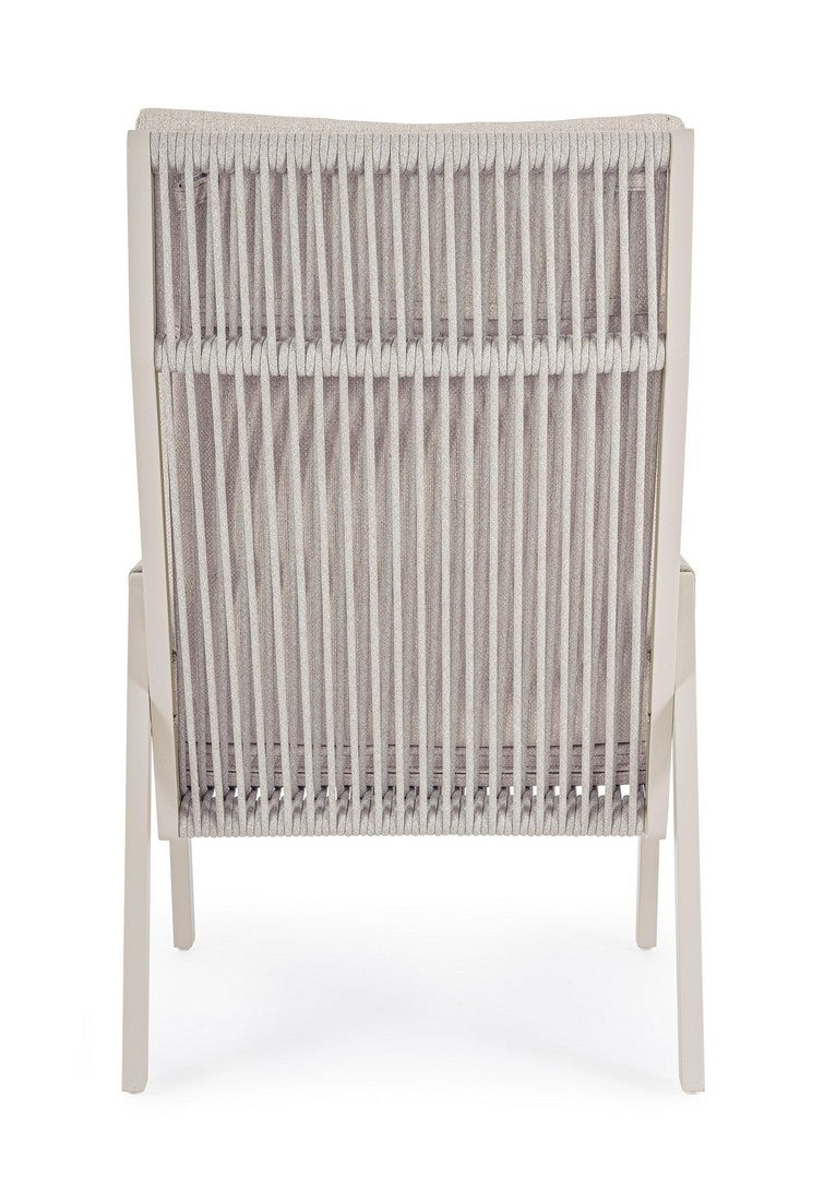 Buitenstoel EMERY beige-grijs