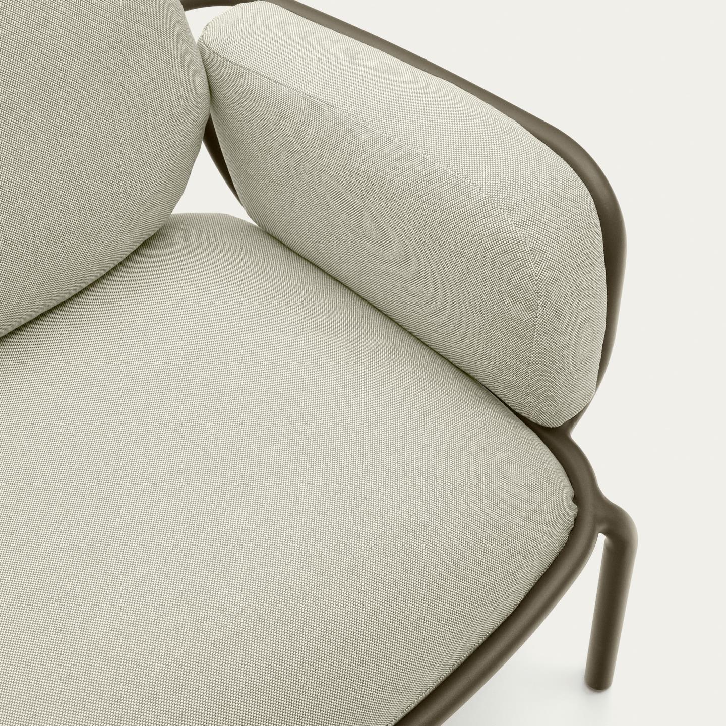 Fotel ogrodowy JONCOLS szary z oliwkową podstawą La Forma Eye on Design