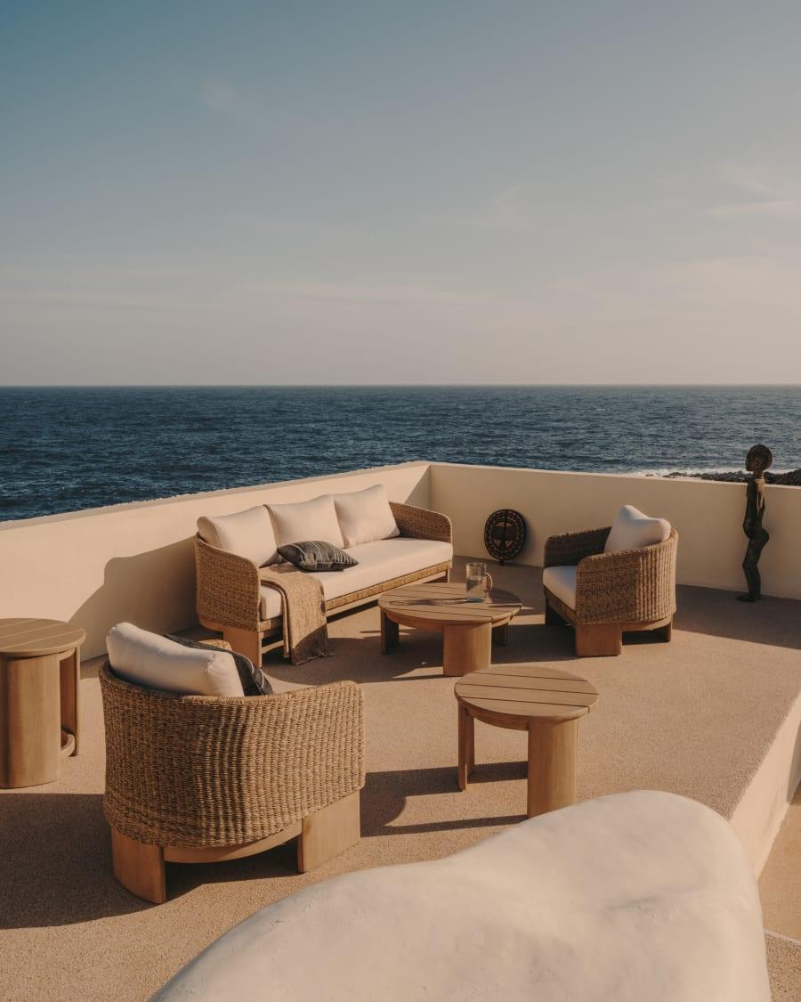 Fotel ogrodowy XORIGUER rattanowe oparcie La Forma Eye on Design