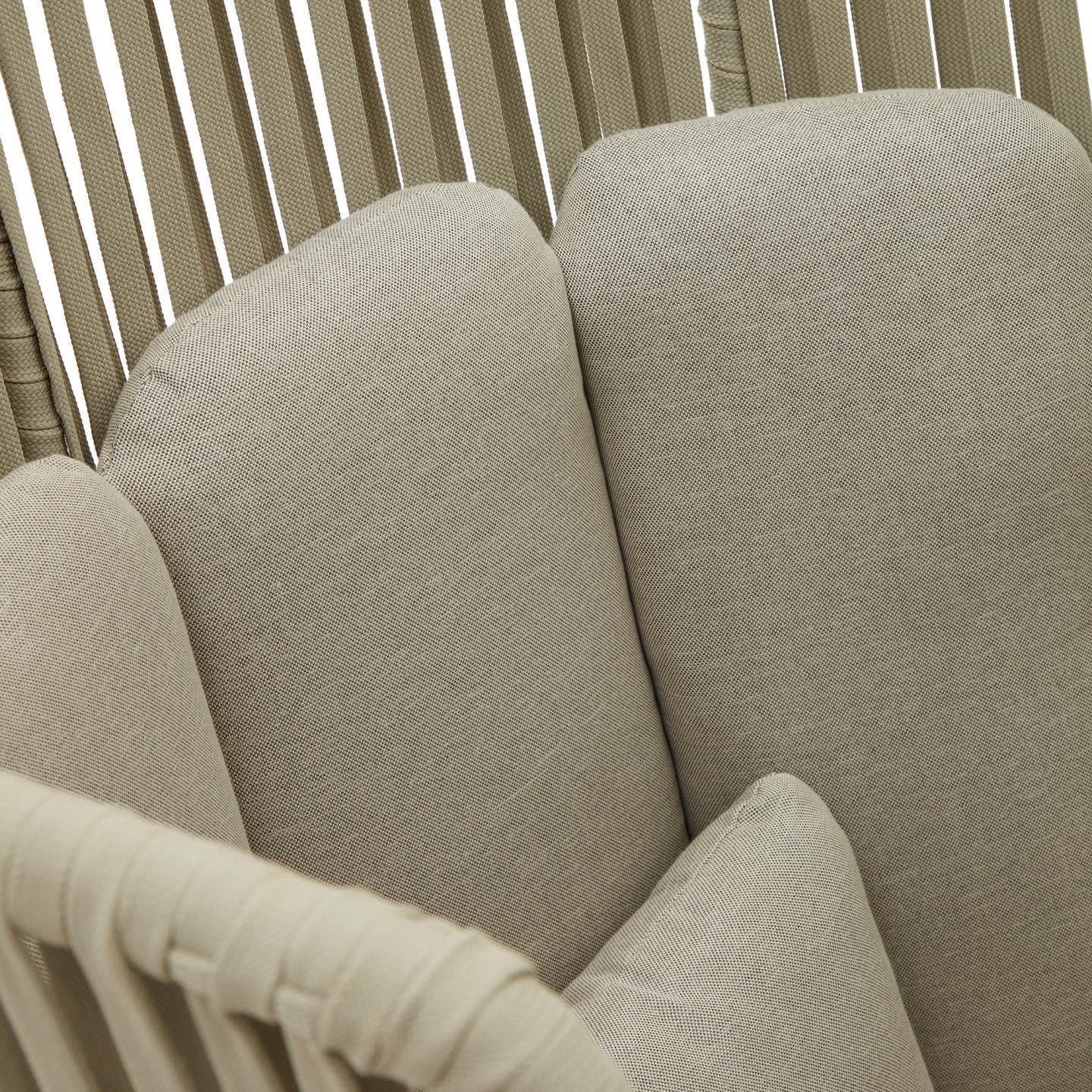 Fotel ogrodowy z wysokim oparciem SACONA oliwkowy La Forma Eye on Design