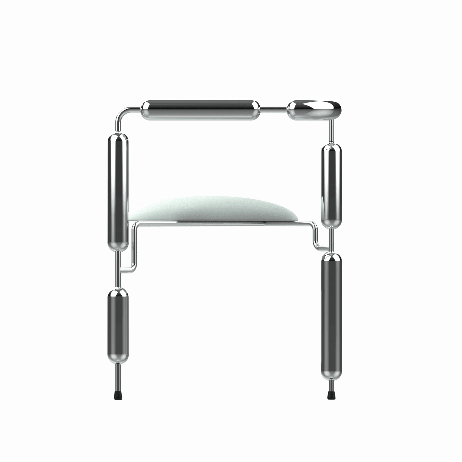 Fotel POODLE stalowy Mati Sipiora Eye on Design