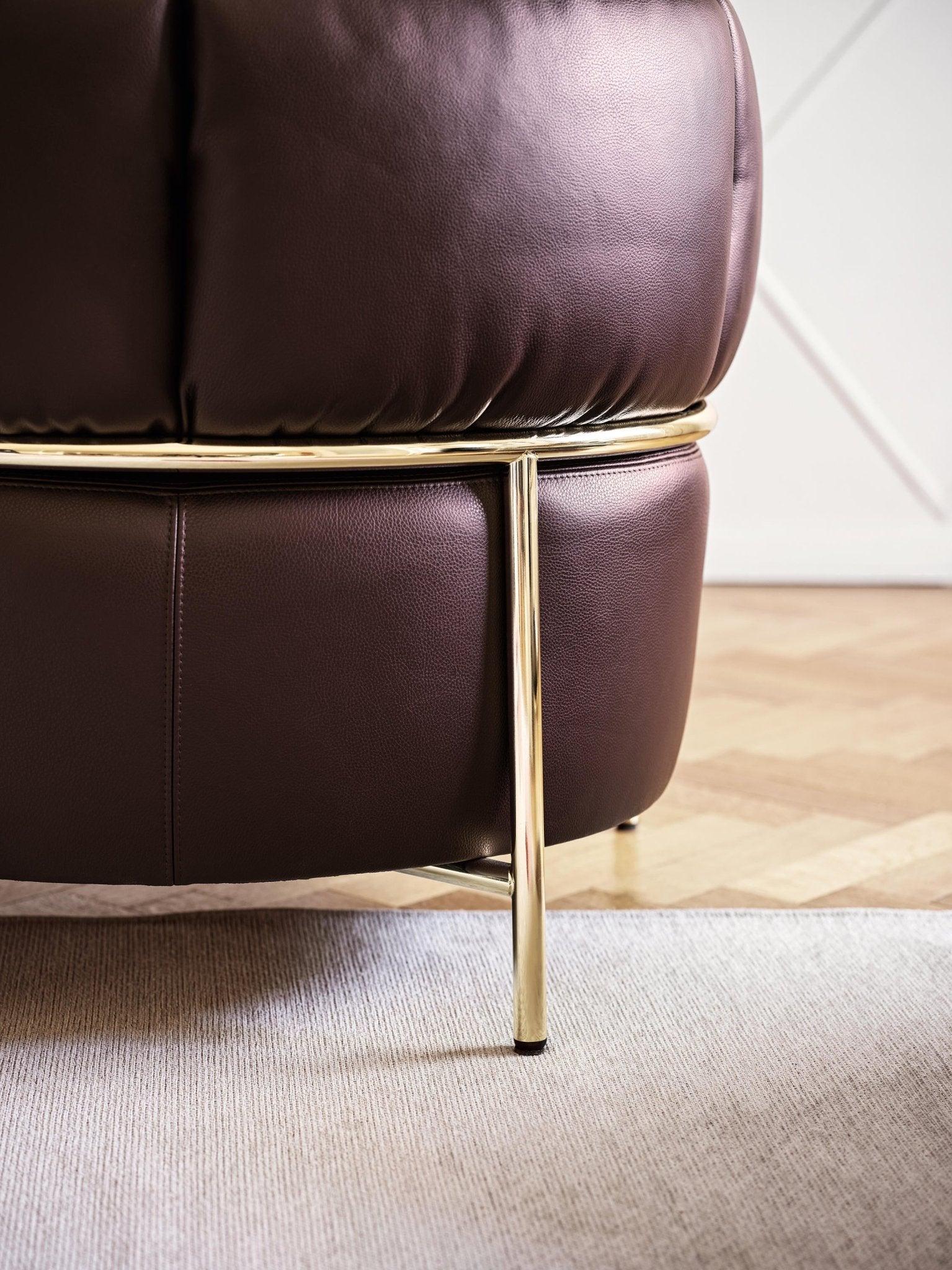 Fotel QUADROTTA mosiężna podstawa Calligaris Eye on Design