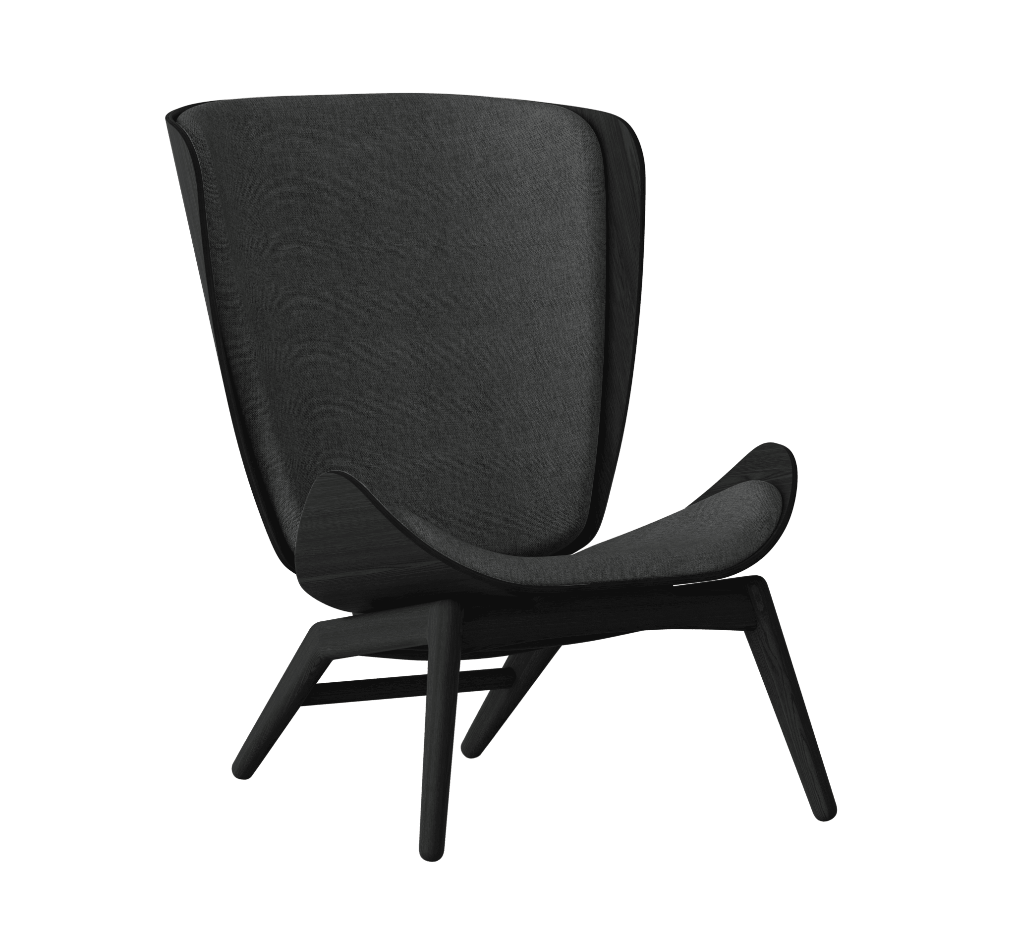 Fotel READER antracytowy z czarną podstawą UMAGE Eye on Design