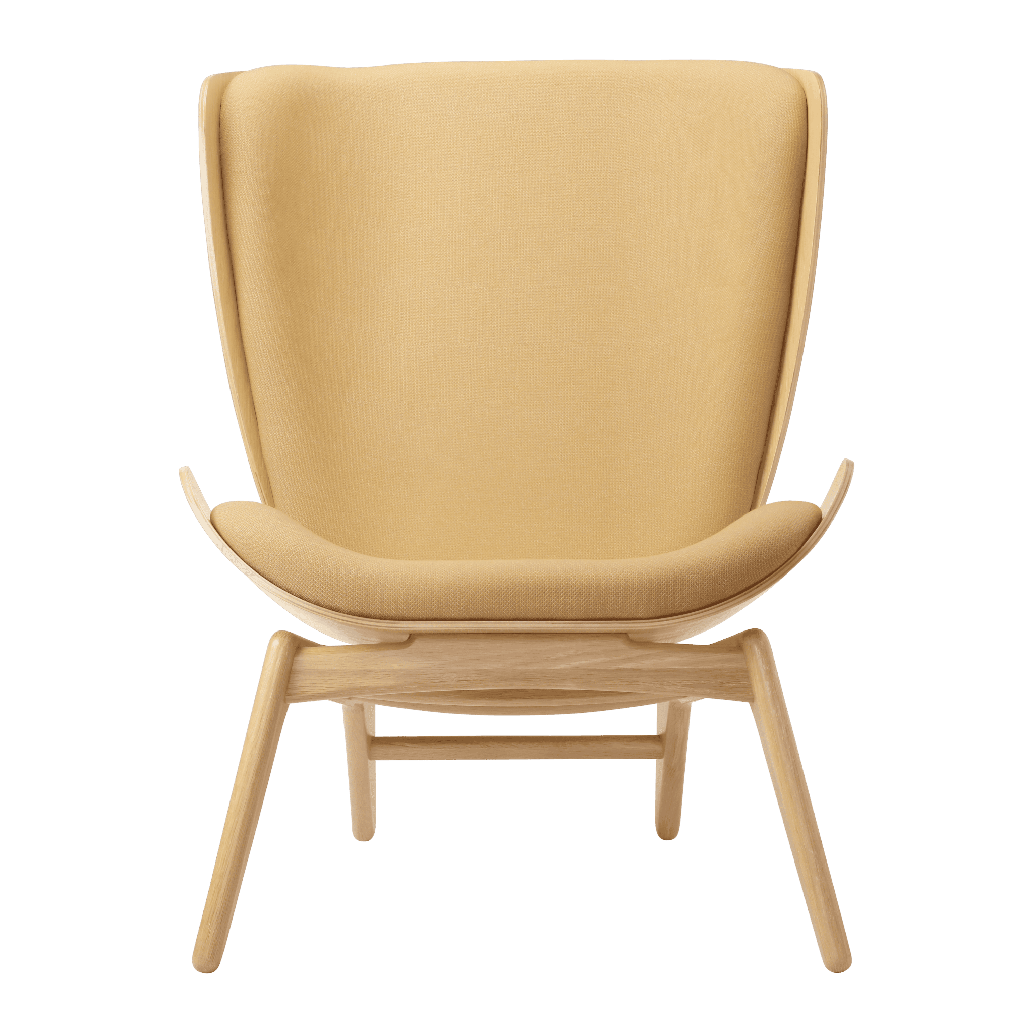 Fotel READER żółty z dębową podstawą UMAGE Eye on Design