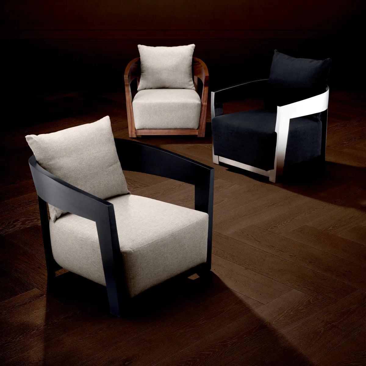 Fotel RUBAUTELLI fornir orzechowy Eichholtz Eye on Design