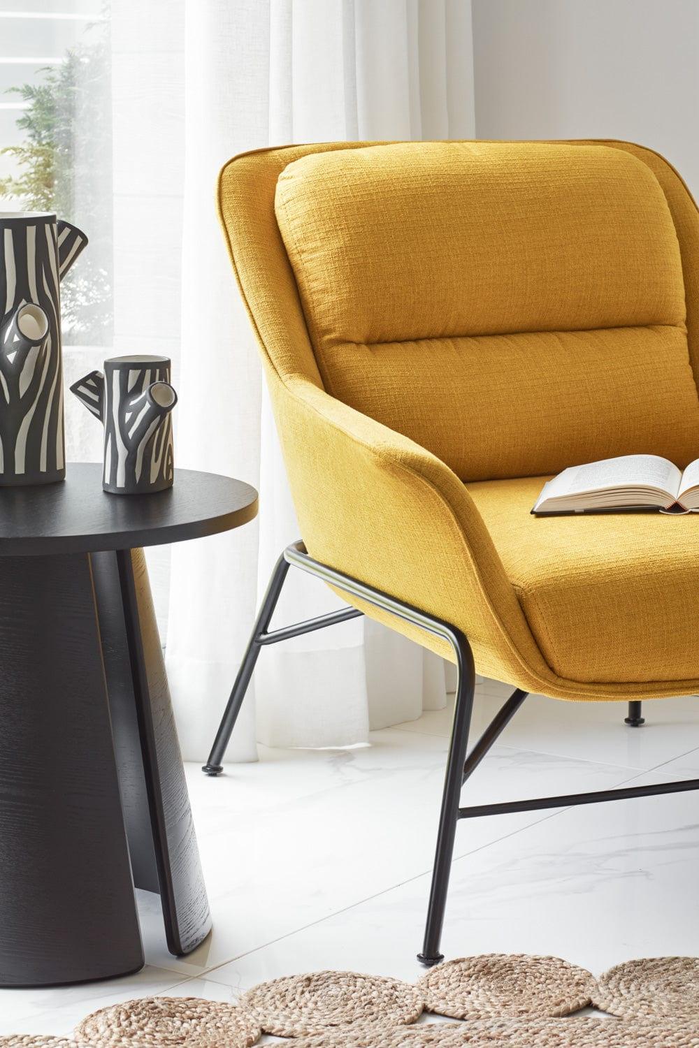 Fotel SADIRA musztardowy Teulat Eye on Design