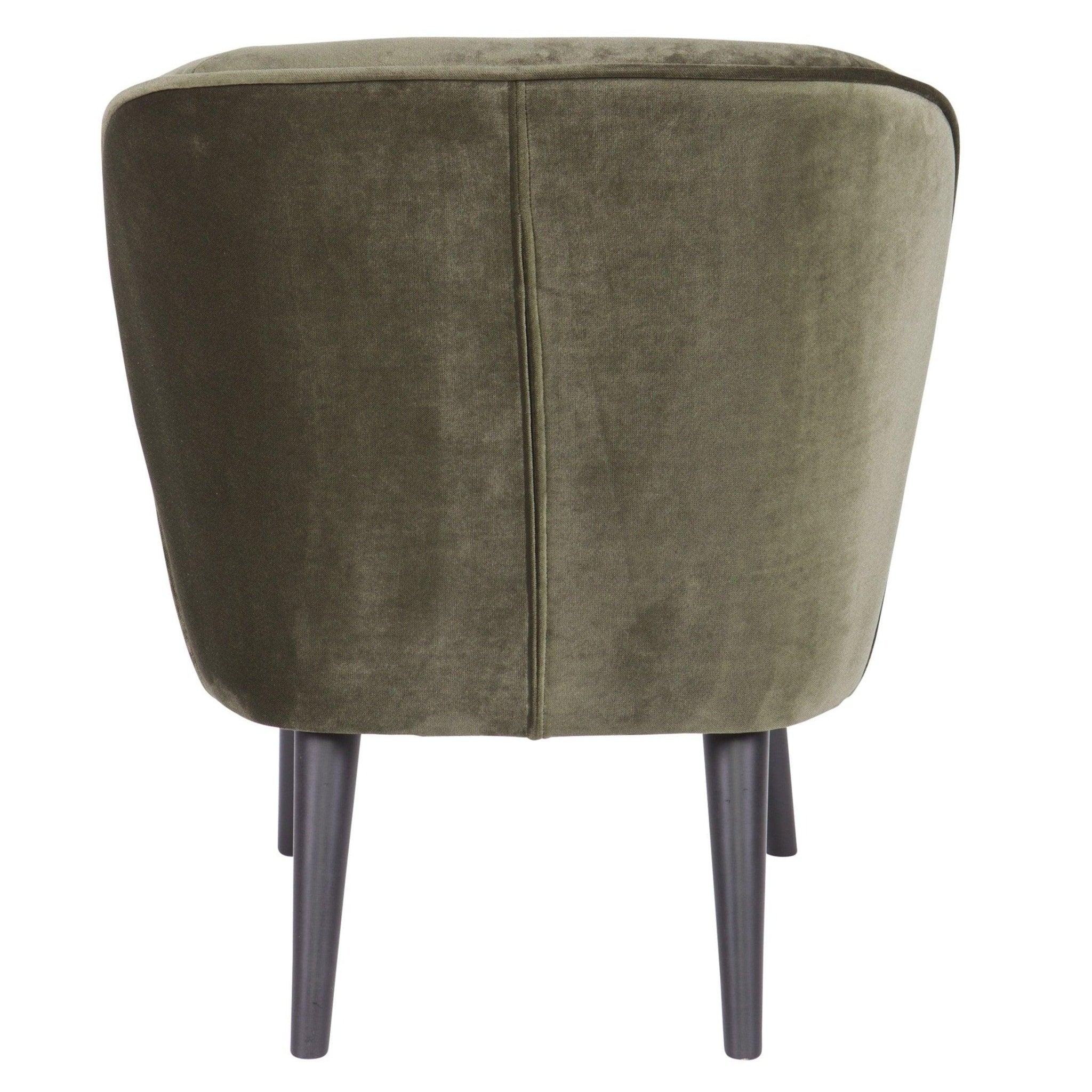 Fotel SARA oliwkowy zielony Woood Eye on Design