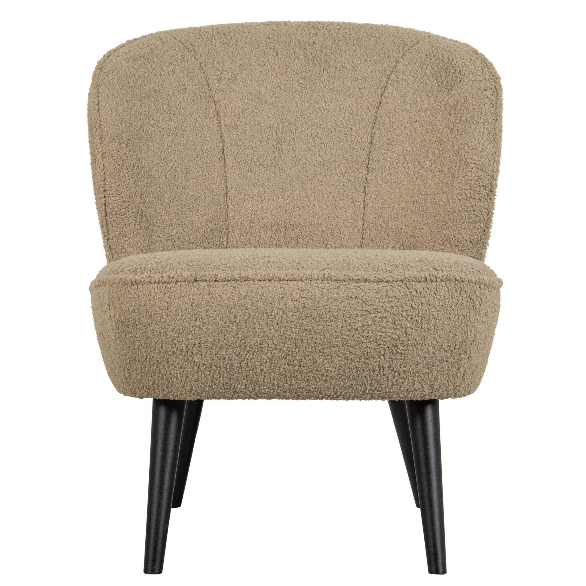 Fotel SARA plusz piaskowy Woood Eye on Design