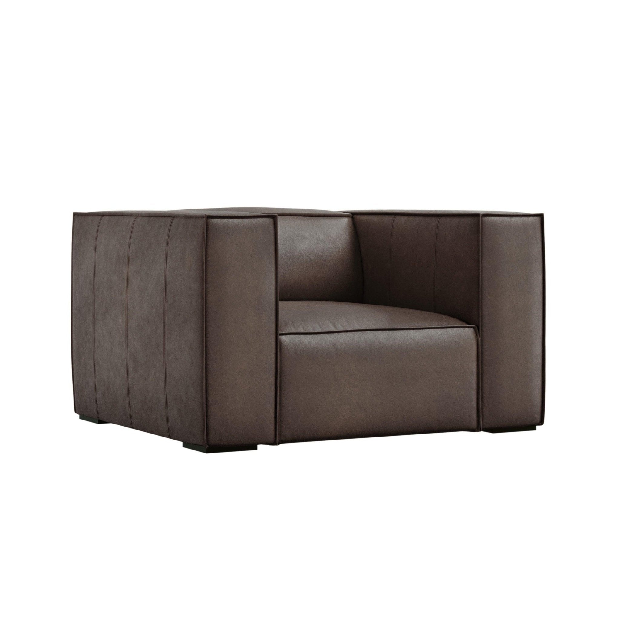 Fotel skórzany MADAME oliwkowy brąz Windsor & Co Eye on Design