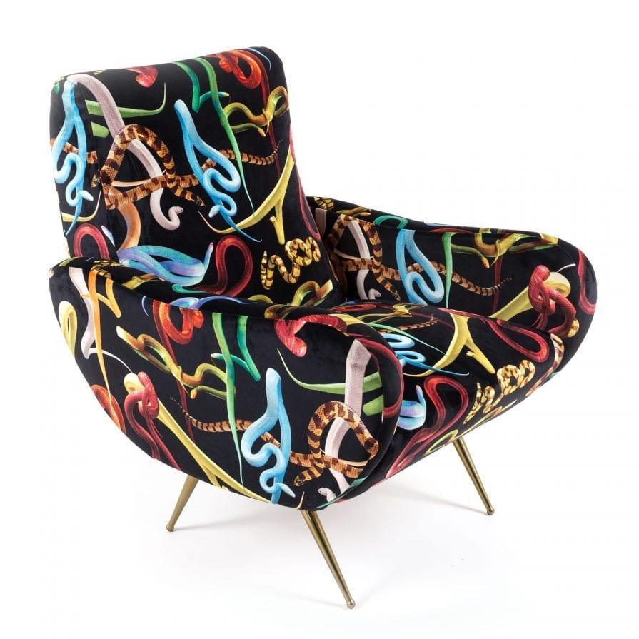 Fotel SNAKES czarny Seletti Eye on Design